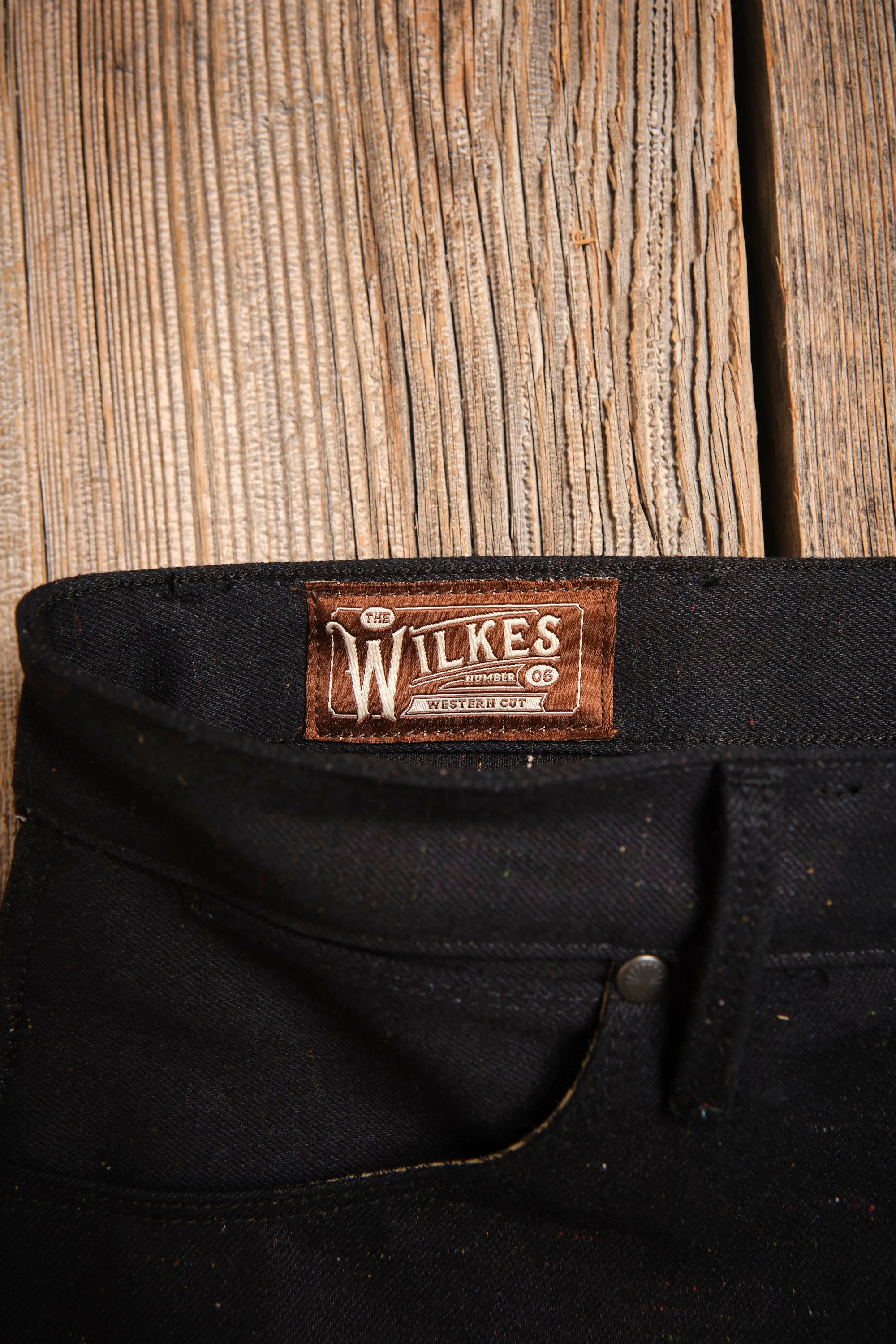 Wilkes Western 14 Ounce Raw Fleck Denim sold by Freenote Cloth product image thumbnail 5
