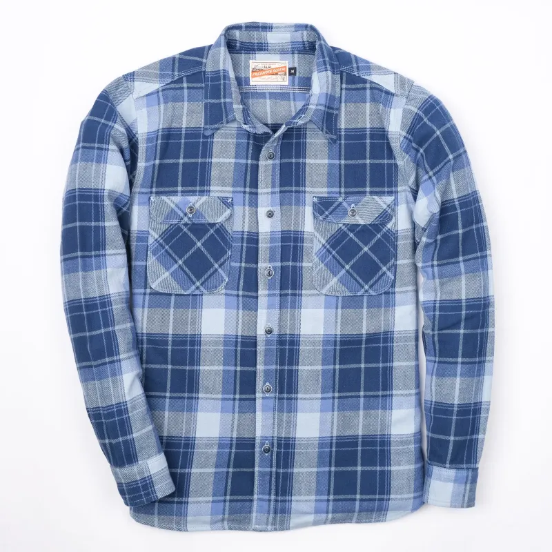 Jepson <span> Minaret Blue Plaid </span> sold by Freenote Cloth