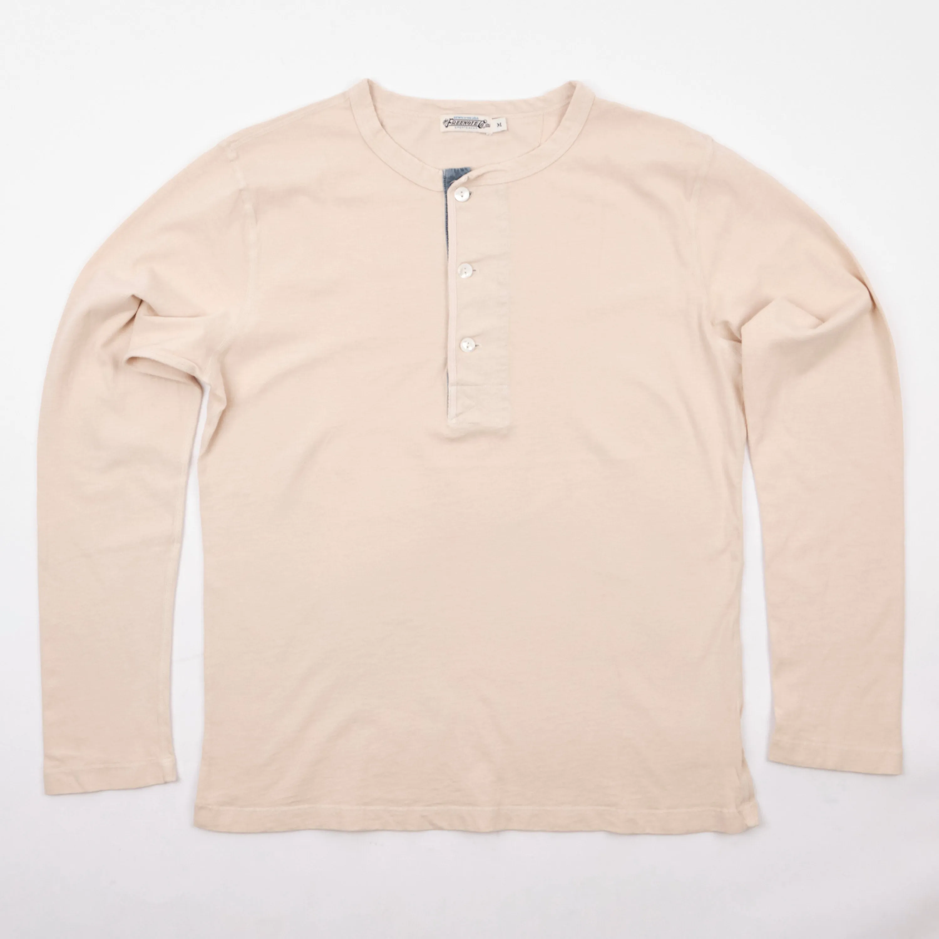 9 Ounce Henley L/S Cream sold by Freenote Cloth