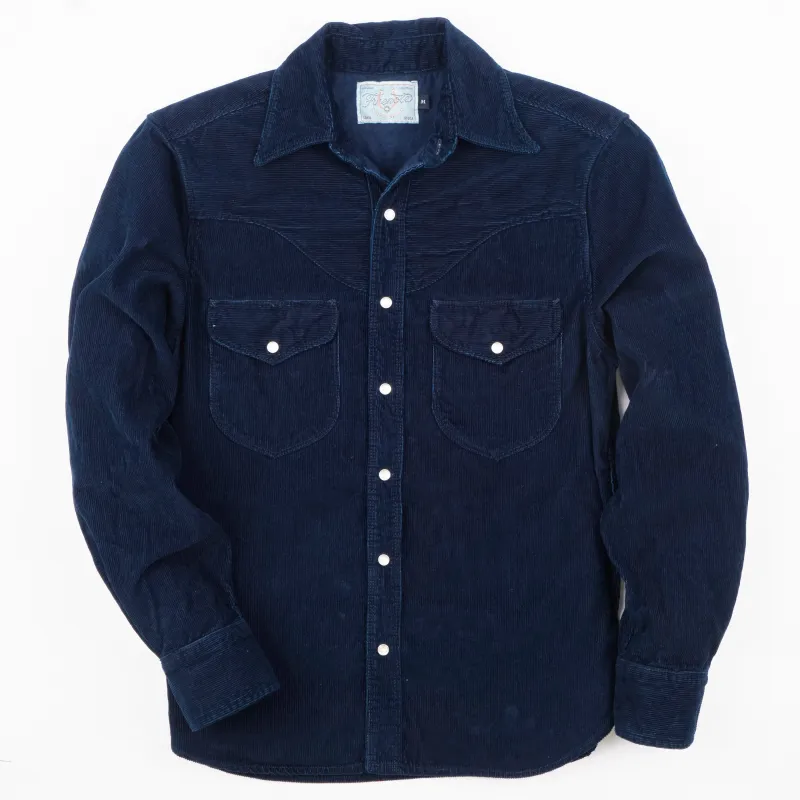 Packard Indigo Corduroy sold by Freenote Cloth