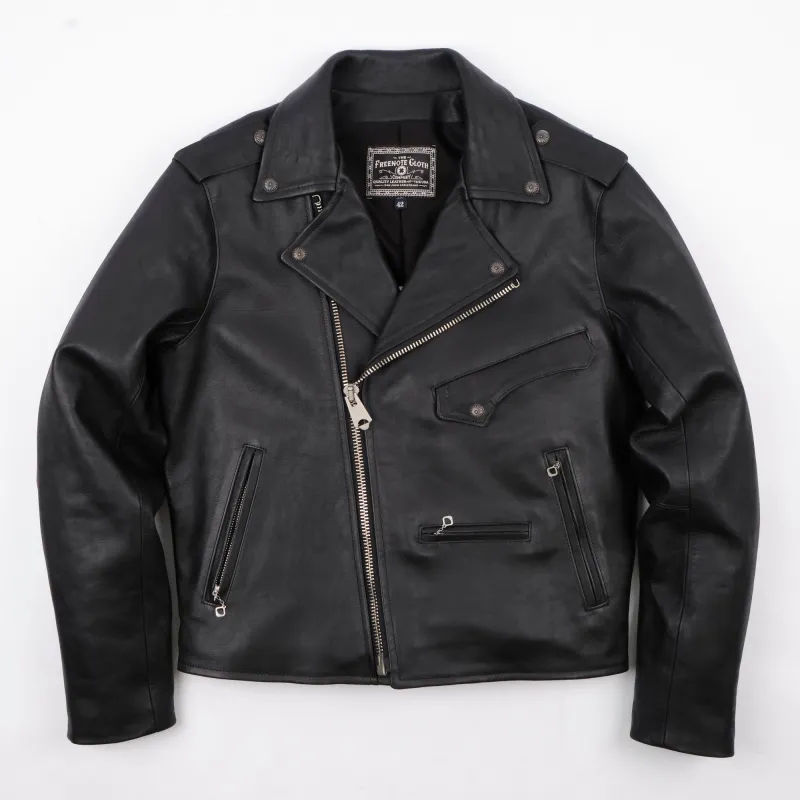 Mooch Moto Jacket Black Horsehide sold by Freenote Cloth