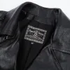 Mooch Moto Jacket Maryam Tannery Black Magic Horsehide sold by Freenote Cloth