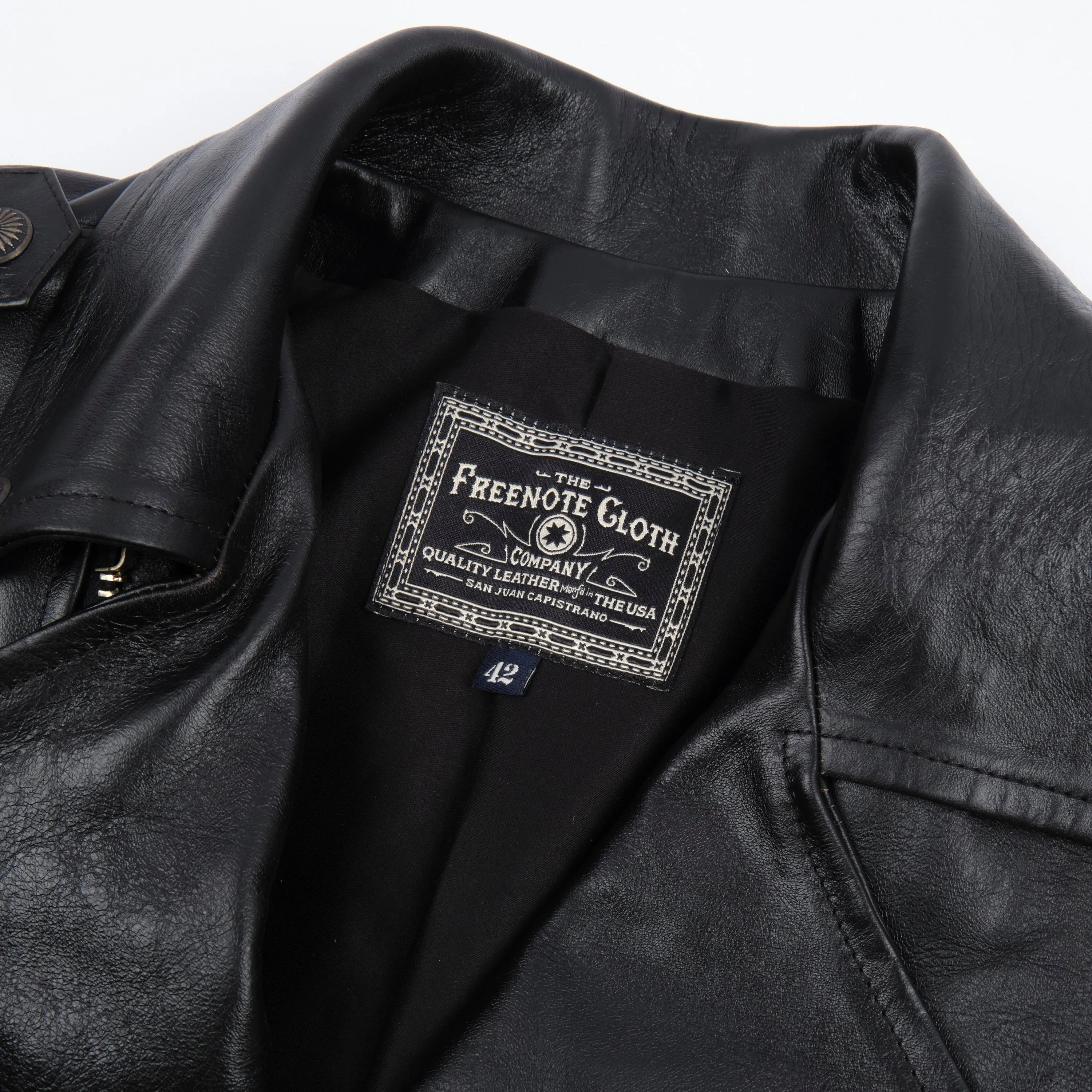 Mooch Moto Jacket Maryam Tannery Black Magic Horsehide sold by Freenote Cloth product image thumbnail 3