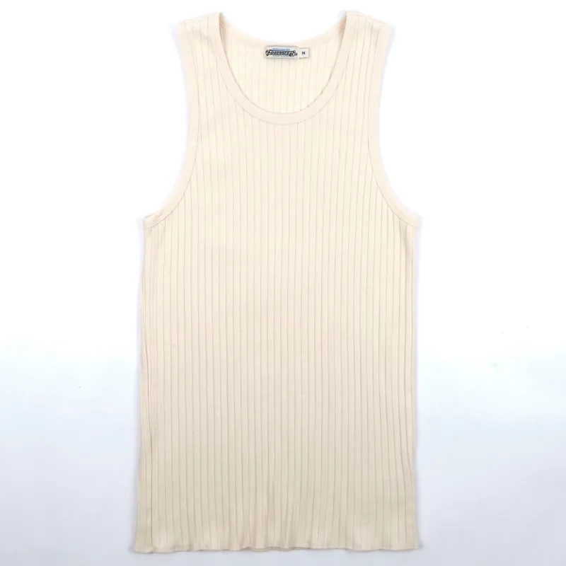 Two-Bit Tank Natural made by Freenote Cloth