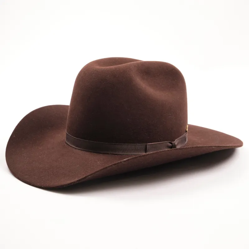 Bowman Hat Co. x Freenote Cloth Cattleman Western Hat Chocolate sold by Freenote Cloth