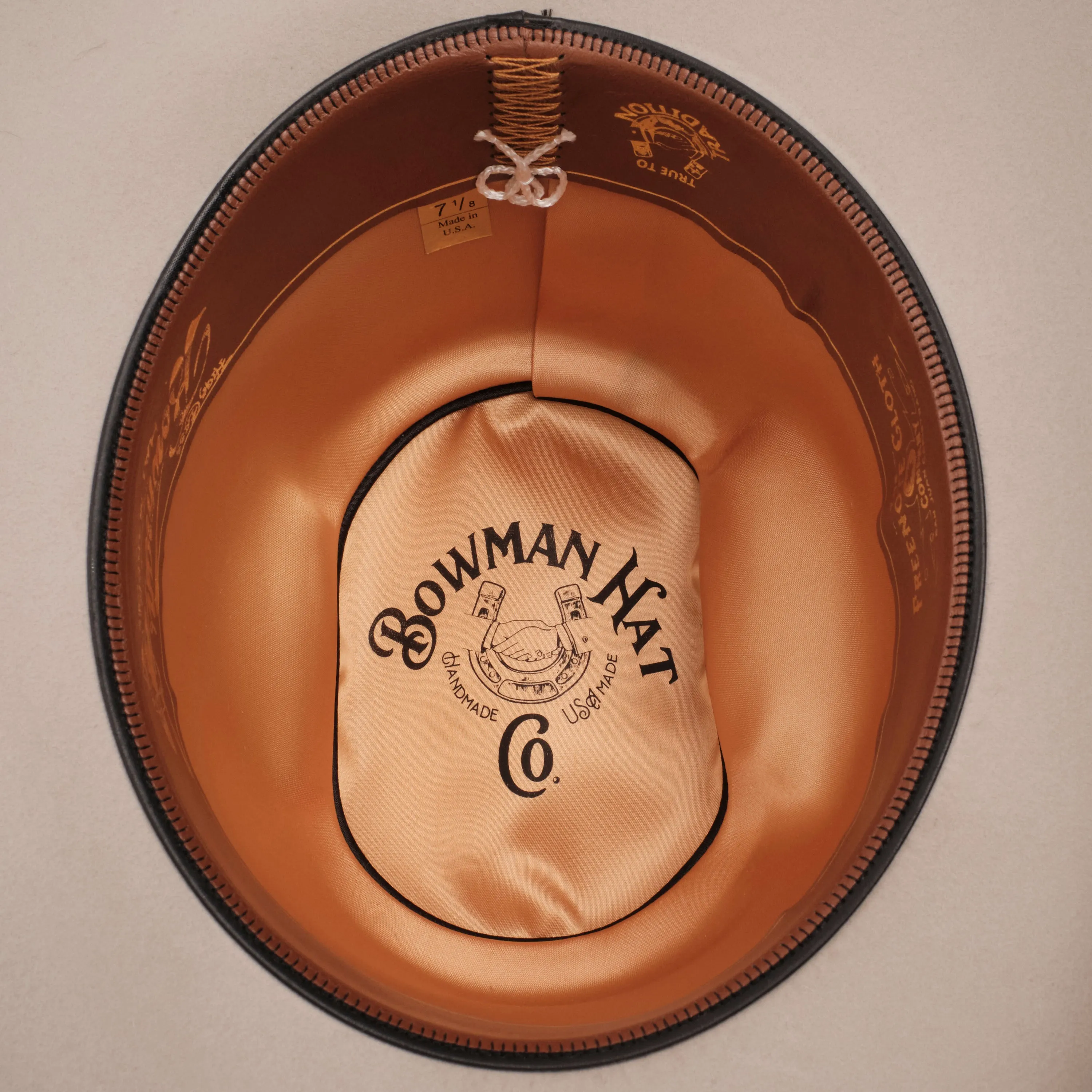 Bowman Hat Co. x Freenote Cloth Cattleman Western Hat Silverbelly sold by Freenote Cloth product image thumbnail 4