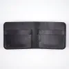 GOLDEN AGE SUPPLY CO. - PREMIUM ITALIAN LEATHER - BLACK BI-FOLD WALLET sold by Freenote Cloth