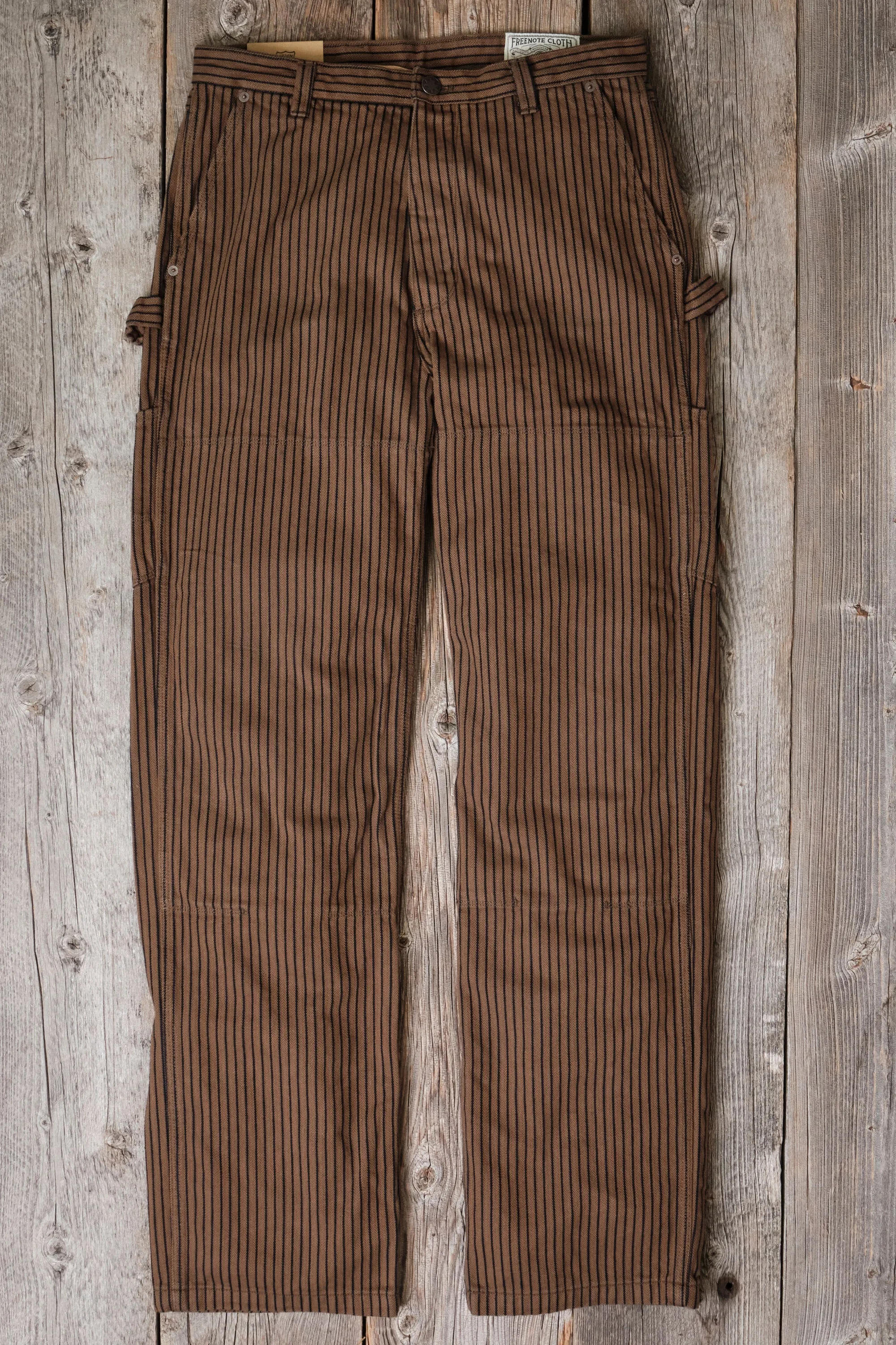 Ortega Pant Brown Herringbone Dobby sold by Freenote Cloth product image thumbnail 3