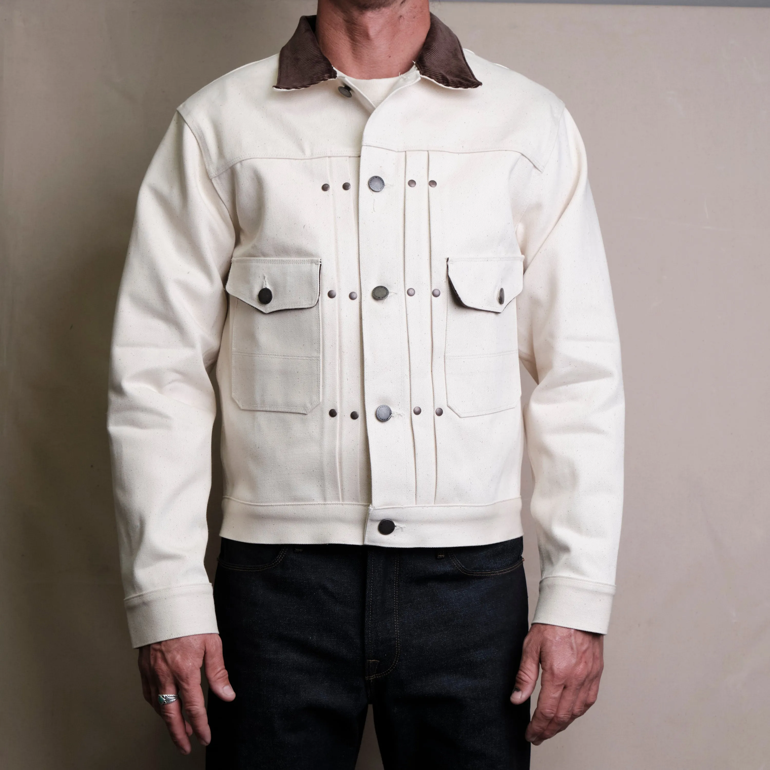 RJ-3 14 Ounce Ecru Denim sold by Freenote Cloth product image thumbnail 2