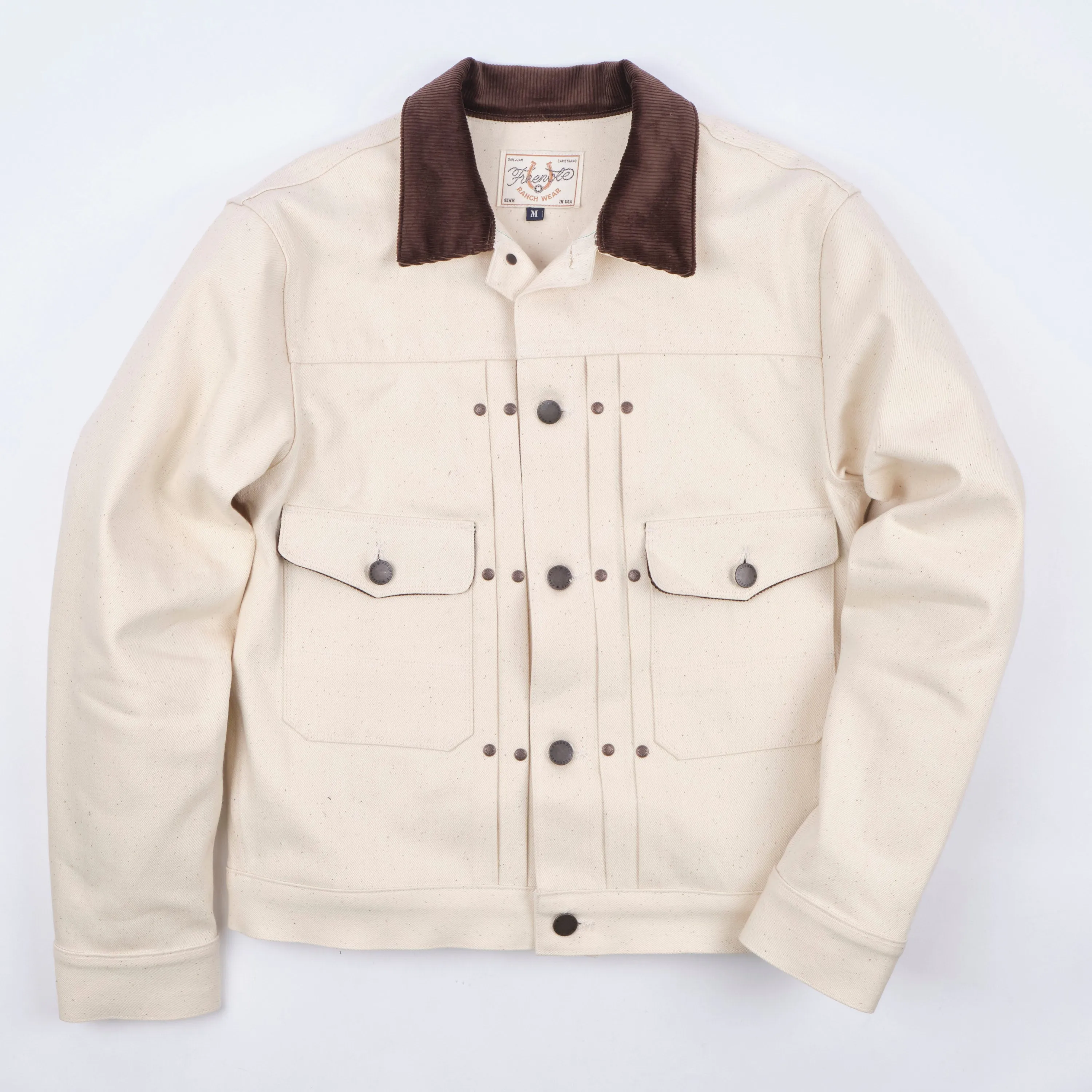 RJ-3 14 Ounce Ecru Denim sold by Freenote Cloth