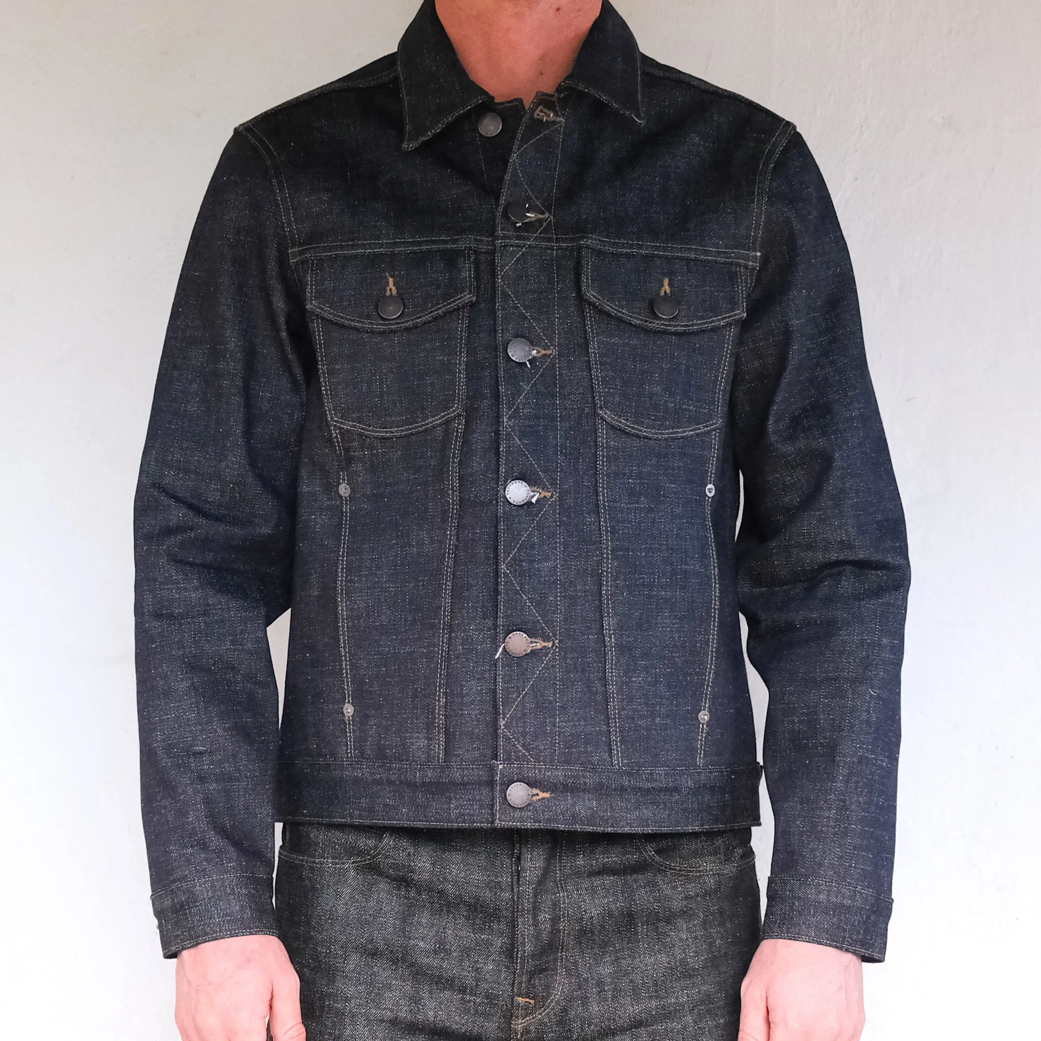 Classic Denim Jacket <span> 17 Ounce Indigo Slub Denim </span> sold by Freenote Cloth product image thumbnail 2