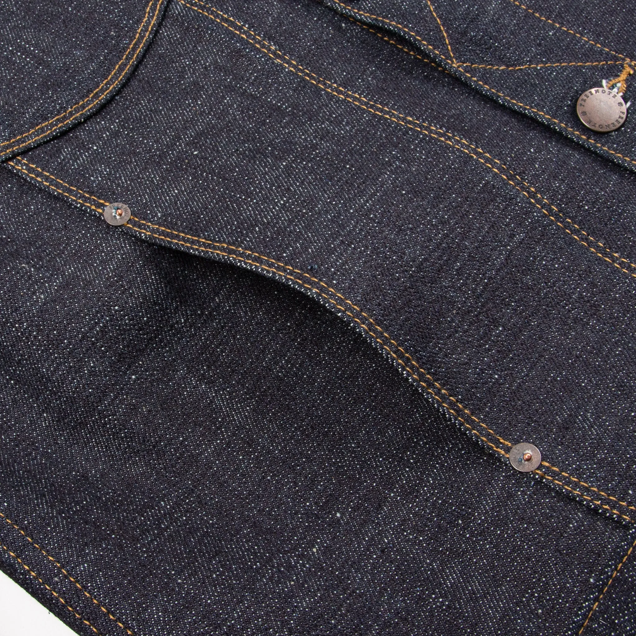 Classic Denim Jacket <span> 17 Ounce Indigo Slub Denim </span> sold by Freenote Cloth product image thumbnail 4