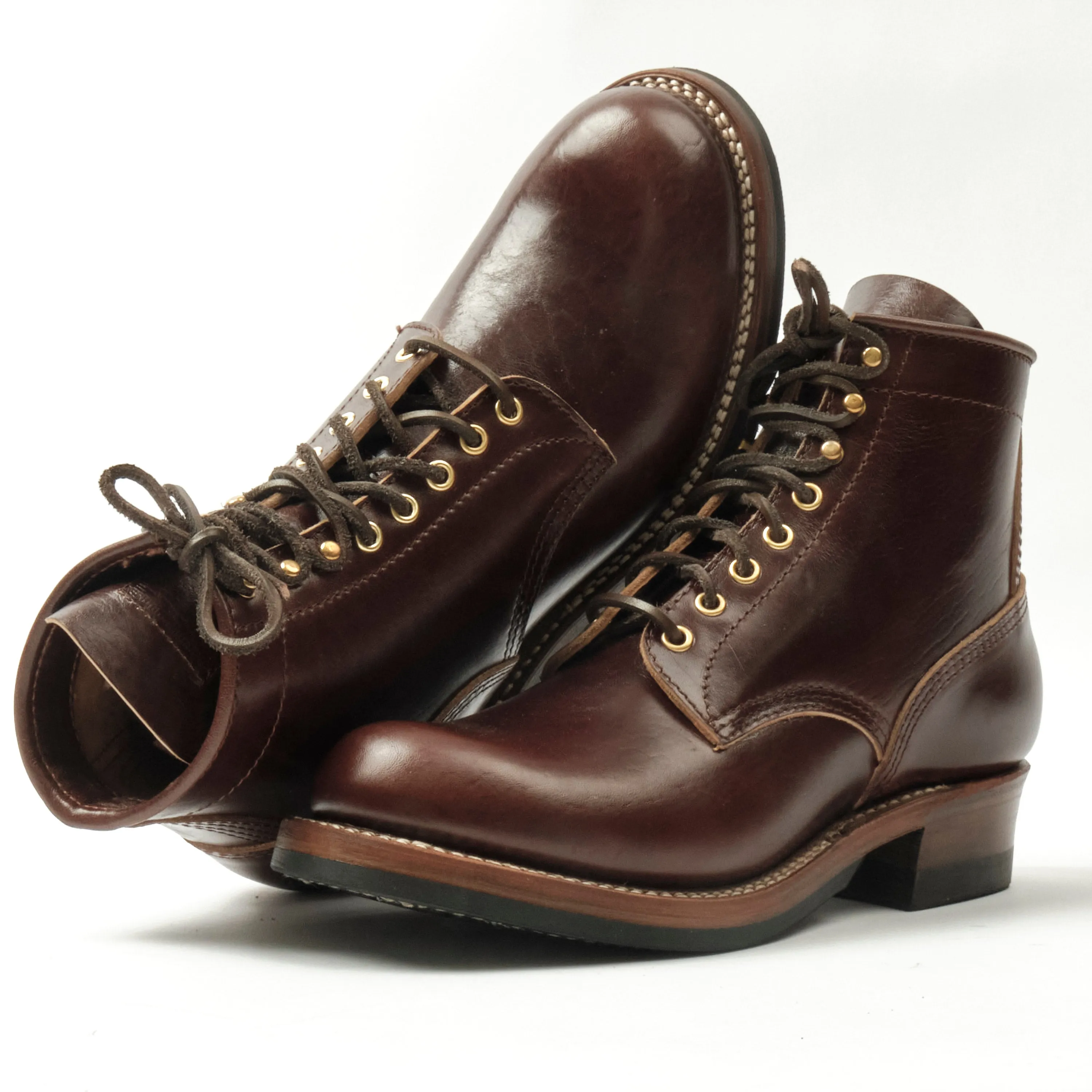 John Lofgren Steel Gang Boots Shinki Hikaku Horsebutt Dark Brown sold by Freenote Cloth product image thumbnail 2