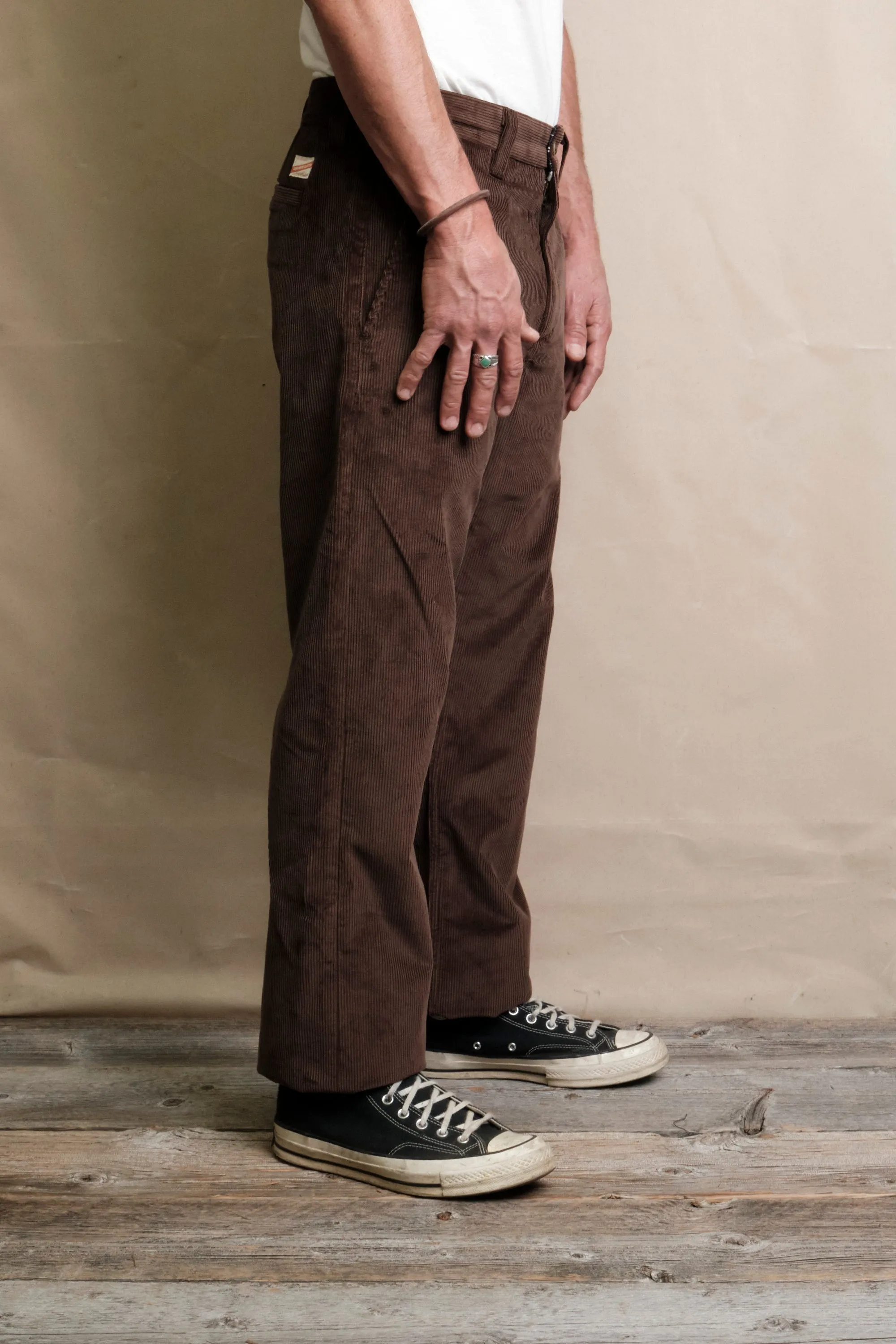 Deck Pant Chocolate Corduroy sold by Freenote Cloth product image thumbnail 4