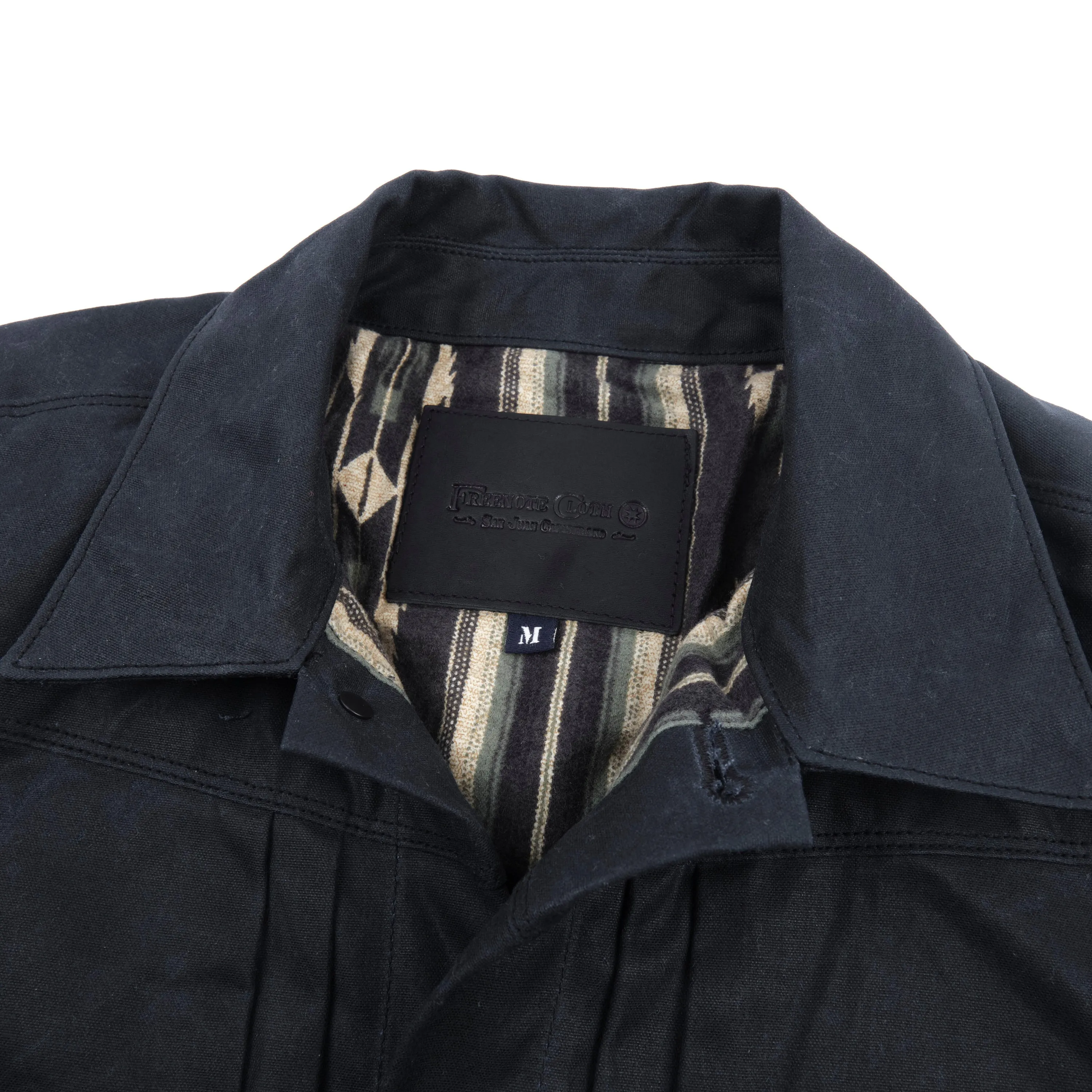 Riders Jacket Waxed Canvas <span>Black</span> sold by Freenote Cloth product image thumbnail 2