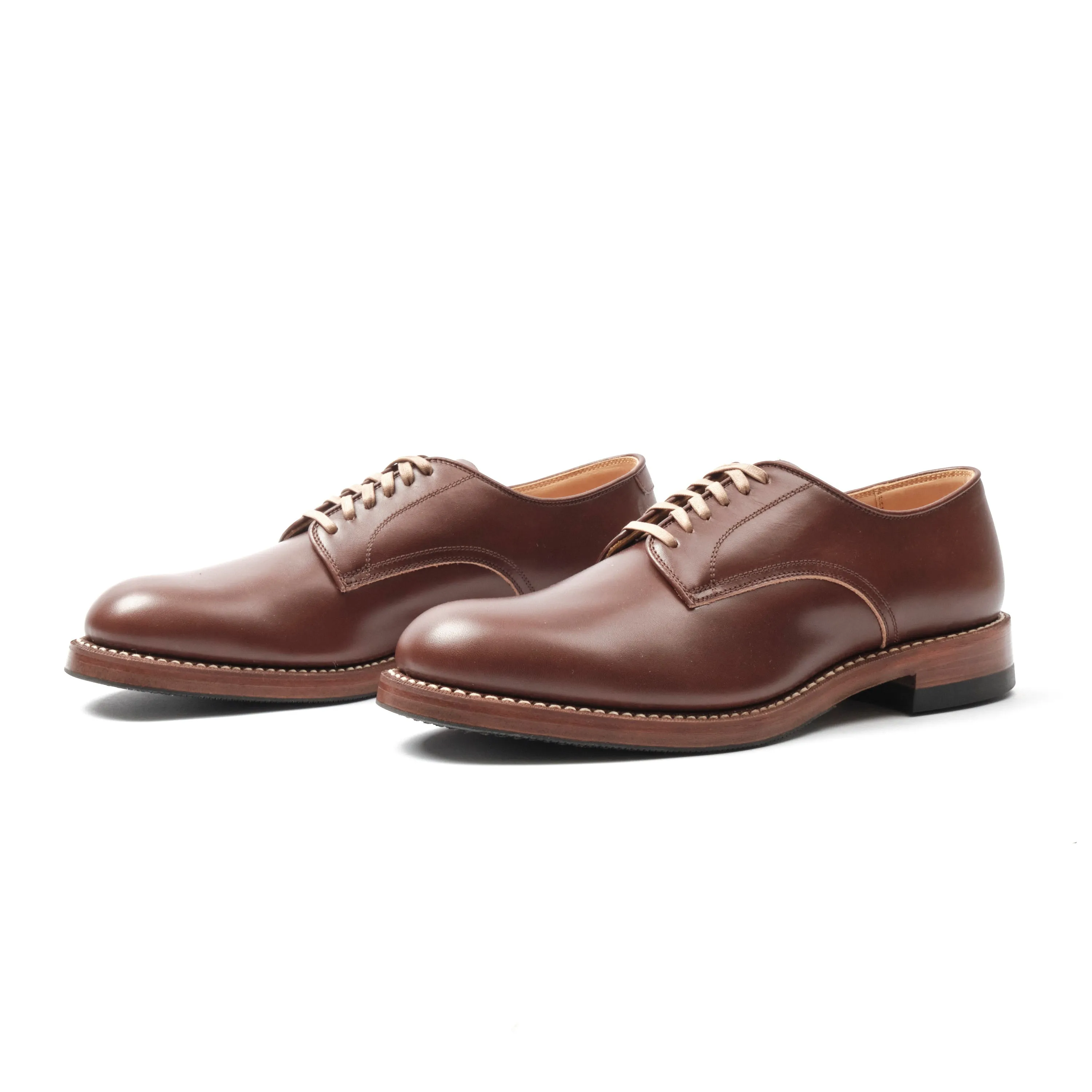 John Lofgren USN Low Quarter Shoes | Calfskin Russet Brown sold by Freenote Cloth
