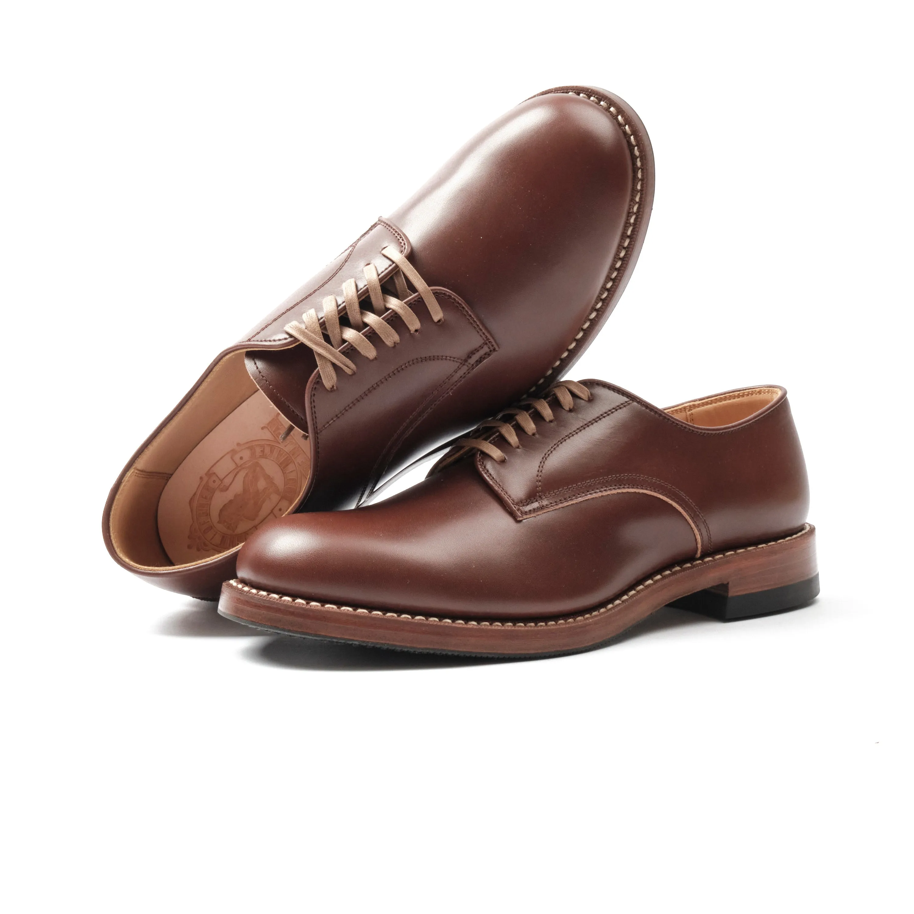 John Lofgren USN Low Quarter Shoes | Calfskin Russet Brown sold by Freenote Cloth product image thumbnail 2