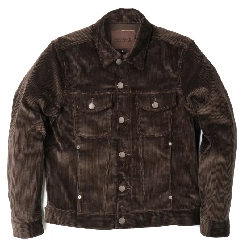 Classic Jacket Espresso Corduroy sold by Freenote Cloth