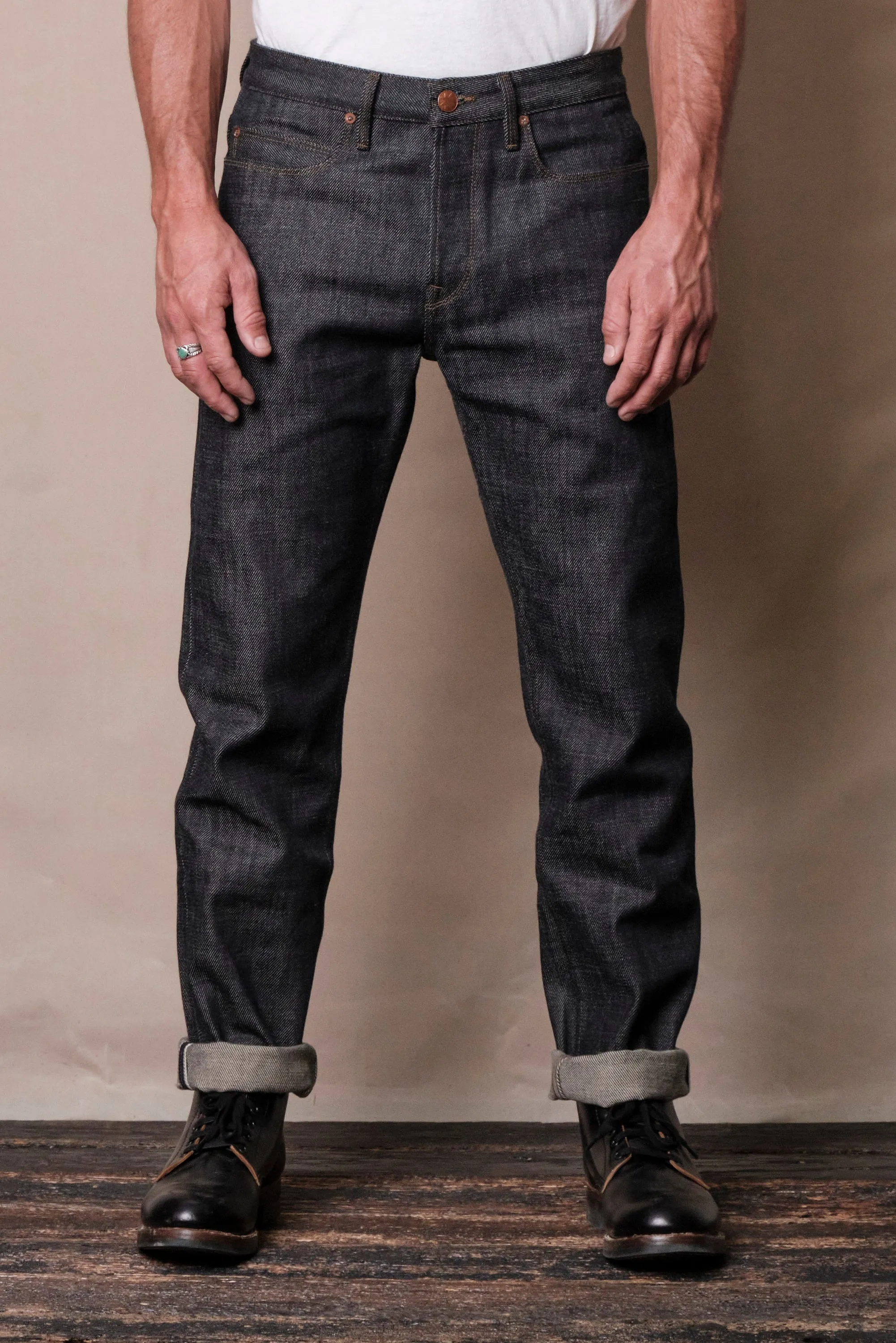 Portola Classic Taper 20 Ounce Indigo Denim sold by Freenote Cloth