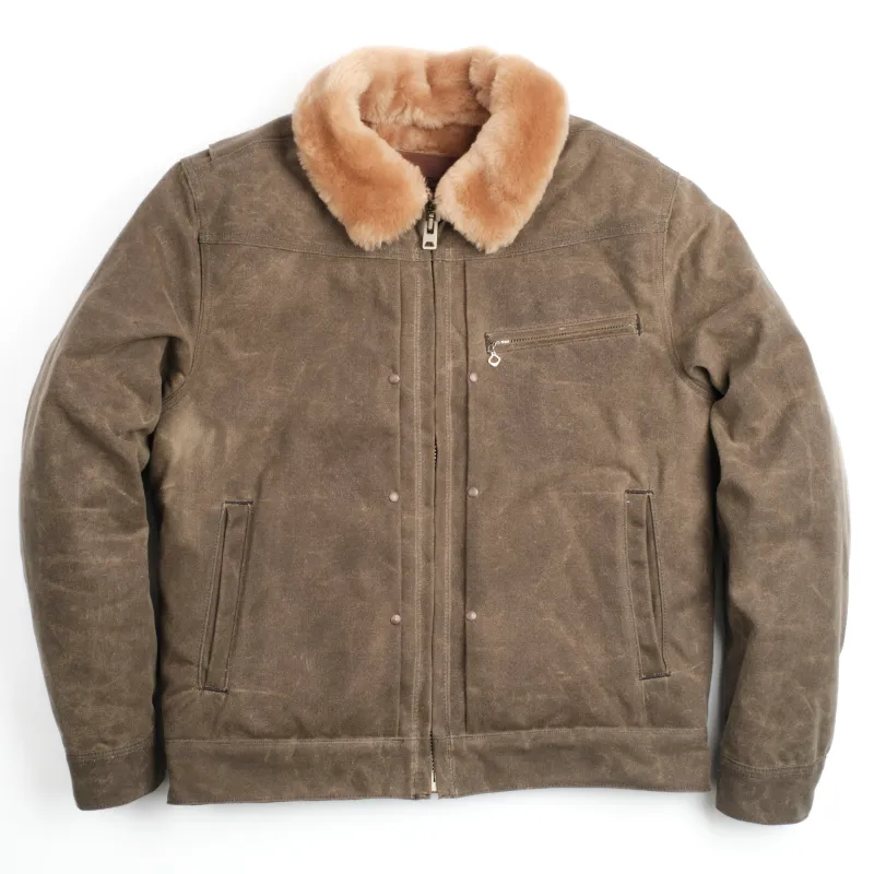 RJ-2 Waxed Canvas 20 Ounce Tobacco sold by Freenote Cloth