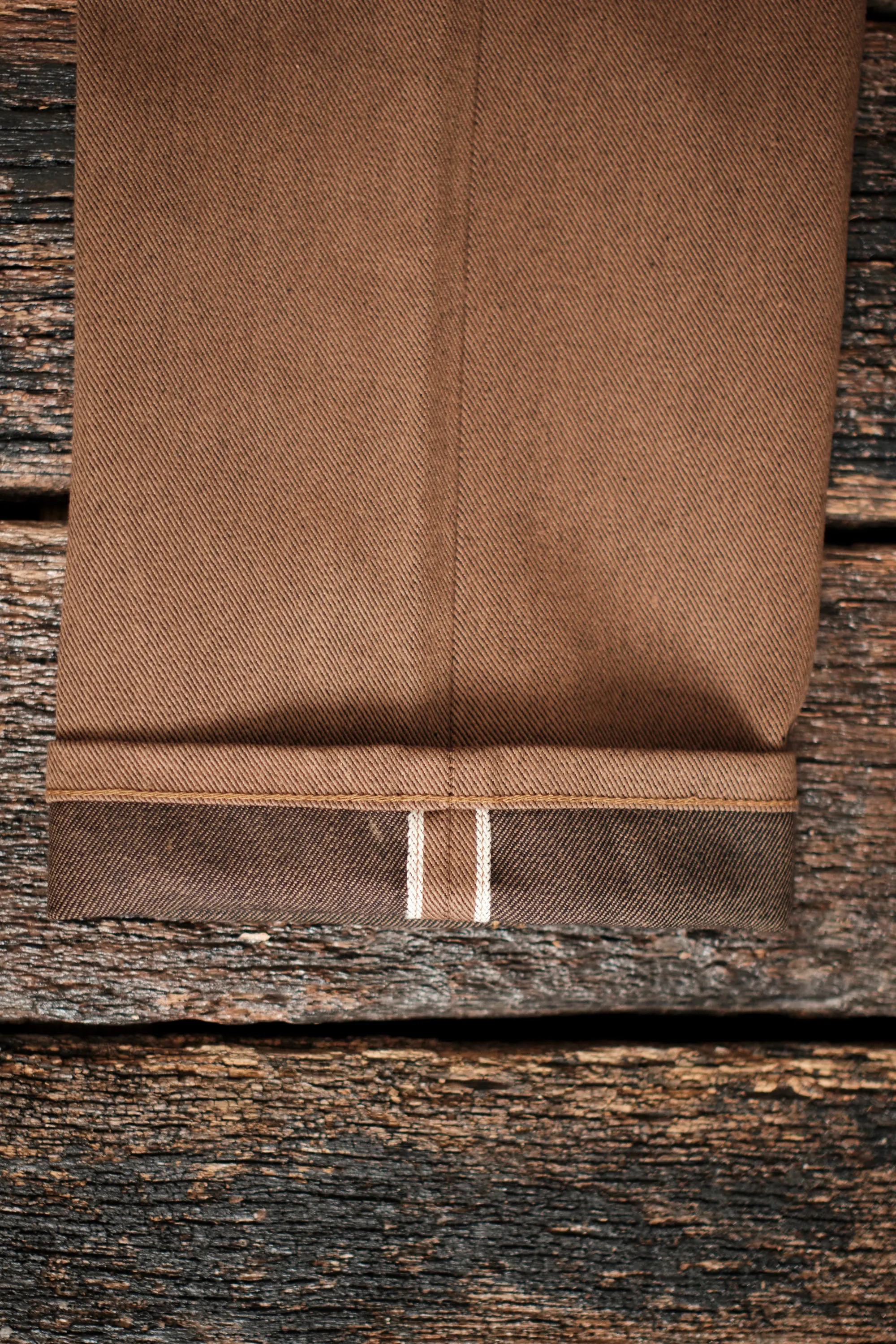 Trabuco Classic Straight <span> 15 Ounce Brown Denim </span> sold by Freenote Cloth product image thumbnail 2