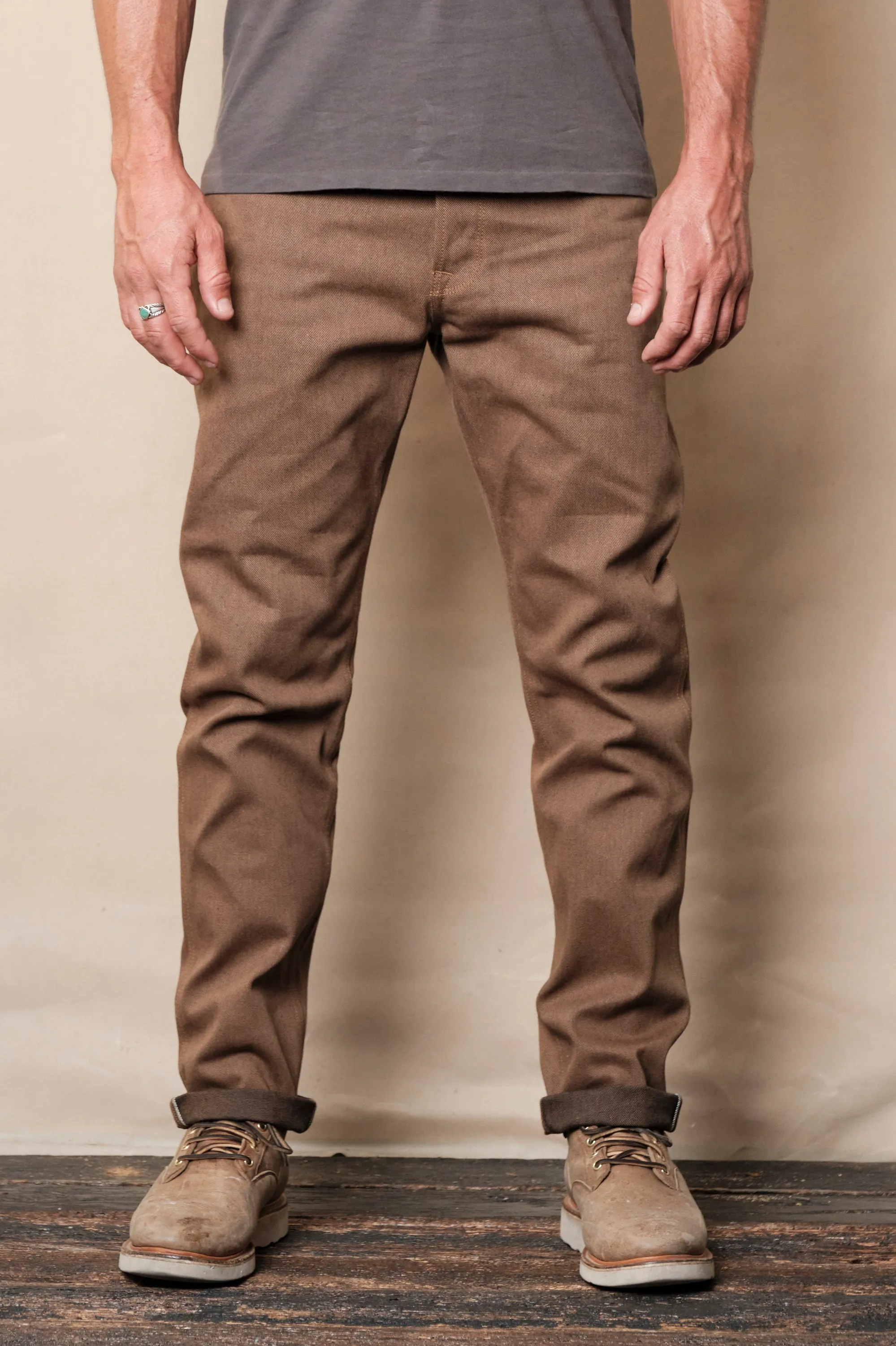 Rios <span>15 Ounce Brown Denim</span> sold by Freenote Cloth