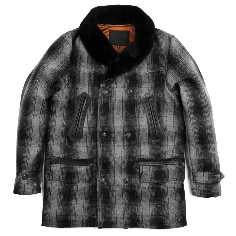 Tollgate Wool Charcoal Plaid made by Freenote Cloth