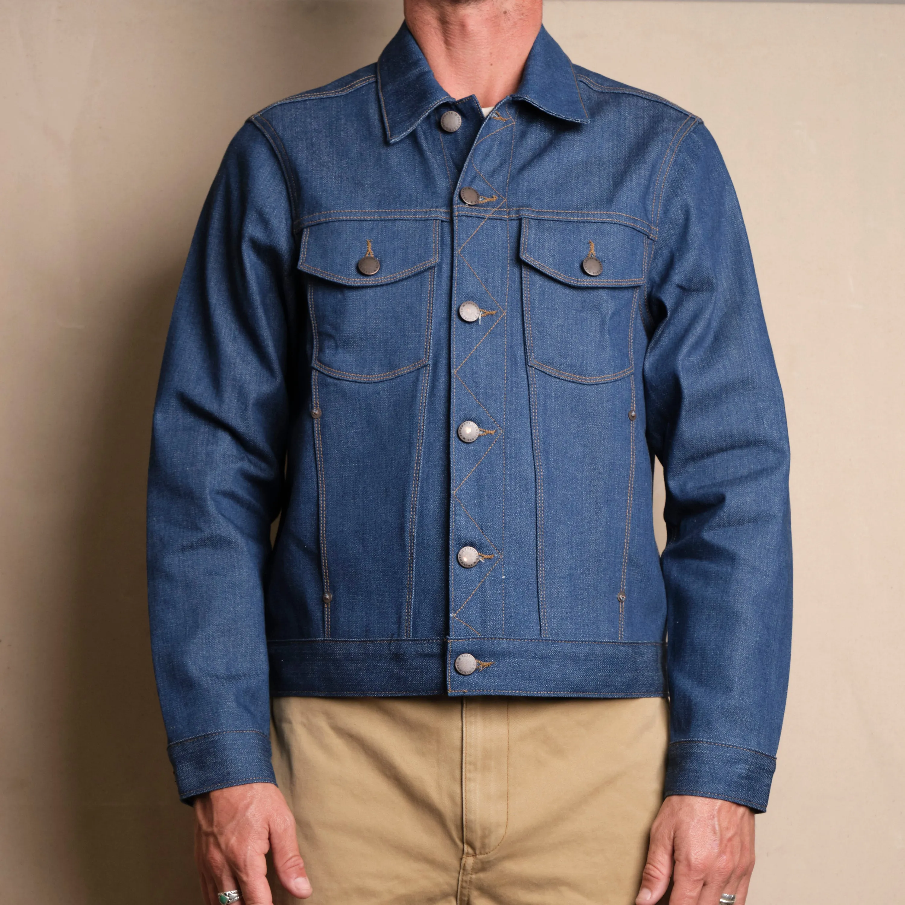 Classic Denim Jacket <span> 12 Ounce Vintage Blue Denim </span> sold by Freenote Cloth product image thumbnail 2