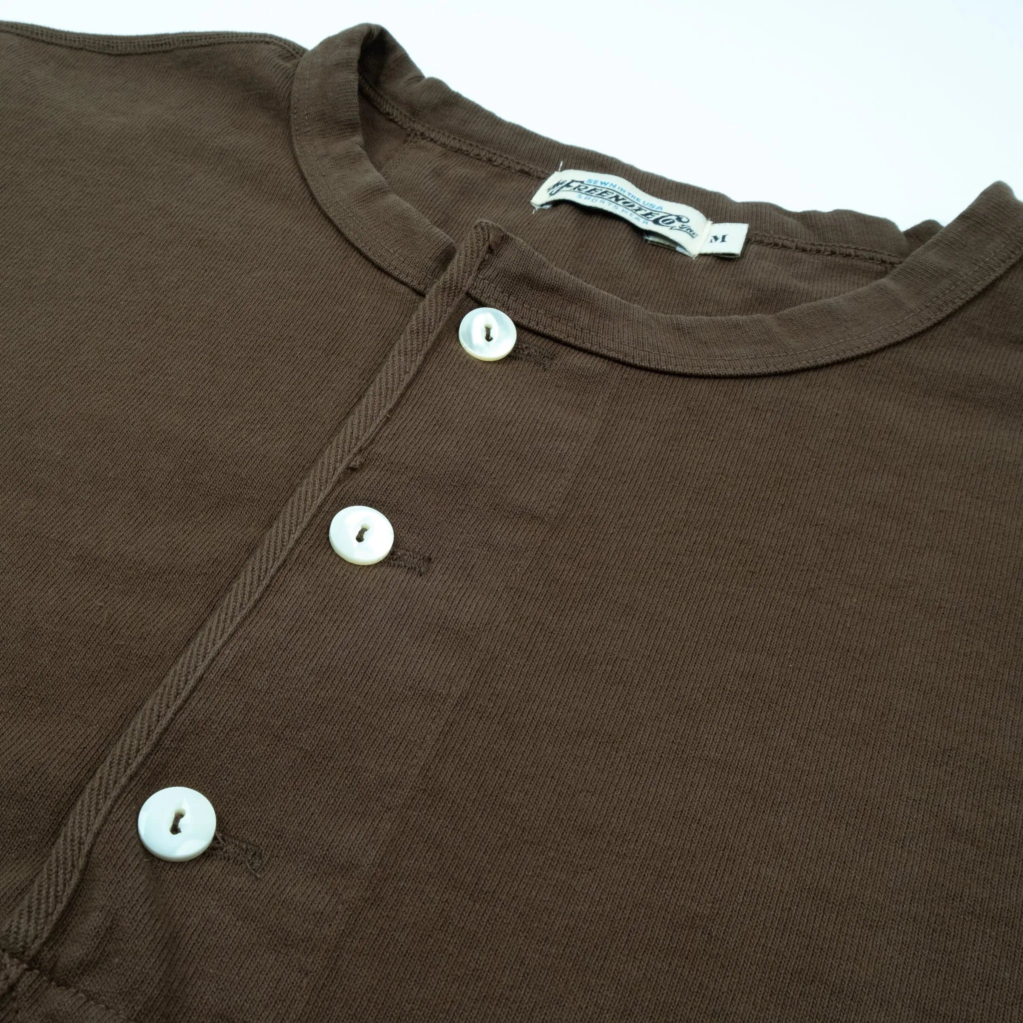 13 Ounce Henley L/S Cedar sold by Freenote Cloth product image thumbnail 4