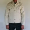 Classic Denim Jacket <span> 14 ounce Natural Ecru </span> sold by Freenote Cloth