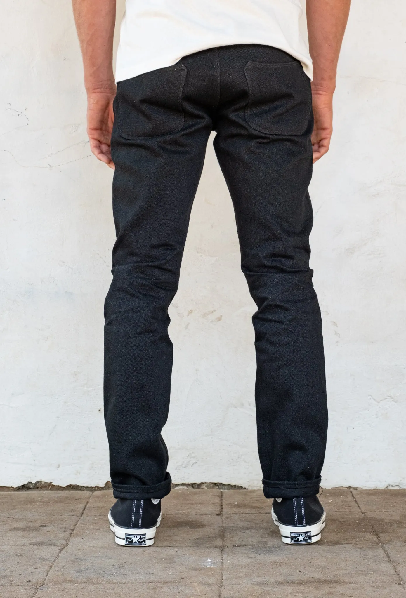 Avila Slim Taper <span> 17 ounce Black Denim</span> sold by Freenote Cloth product image thumbnail 5