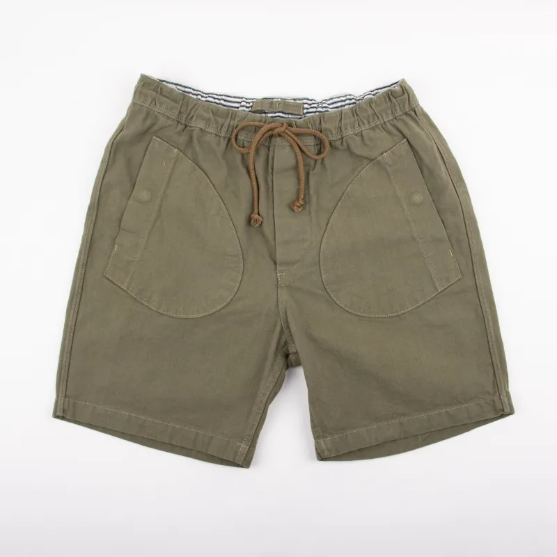 Deck Short Olive sold by Freenote Cloth