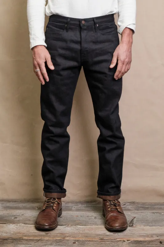 Portola Classic Taper <span> 16 Ounce Indigo Brown Denim </span> sold by Freenote Cloth