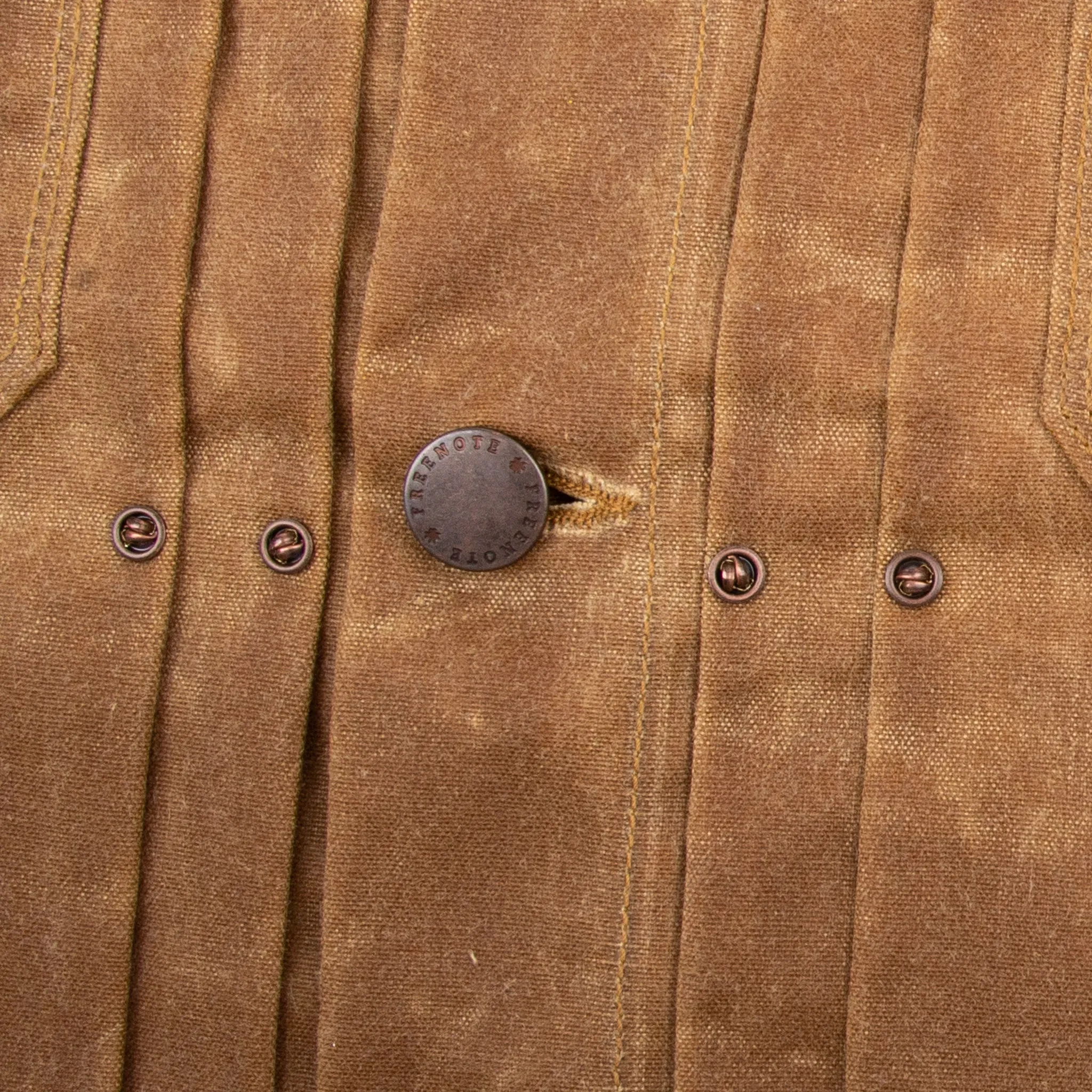 Riders Jacket Waxed Canvas <span>Rust</span> sold by Freenote Cloth product image thumbnail 3