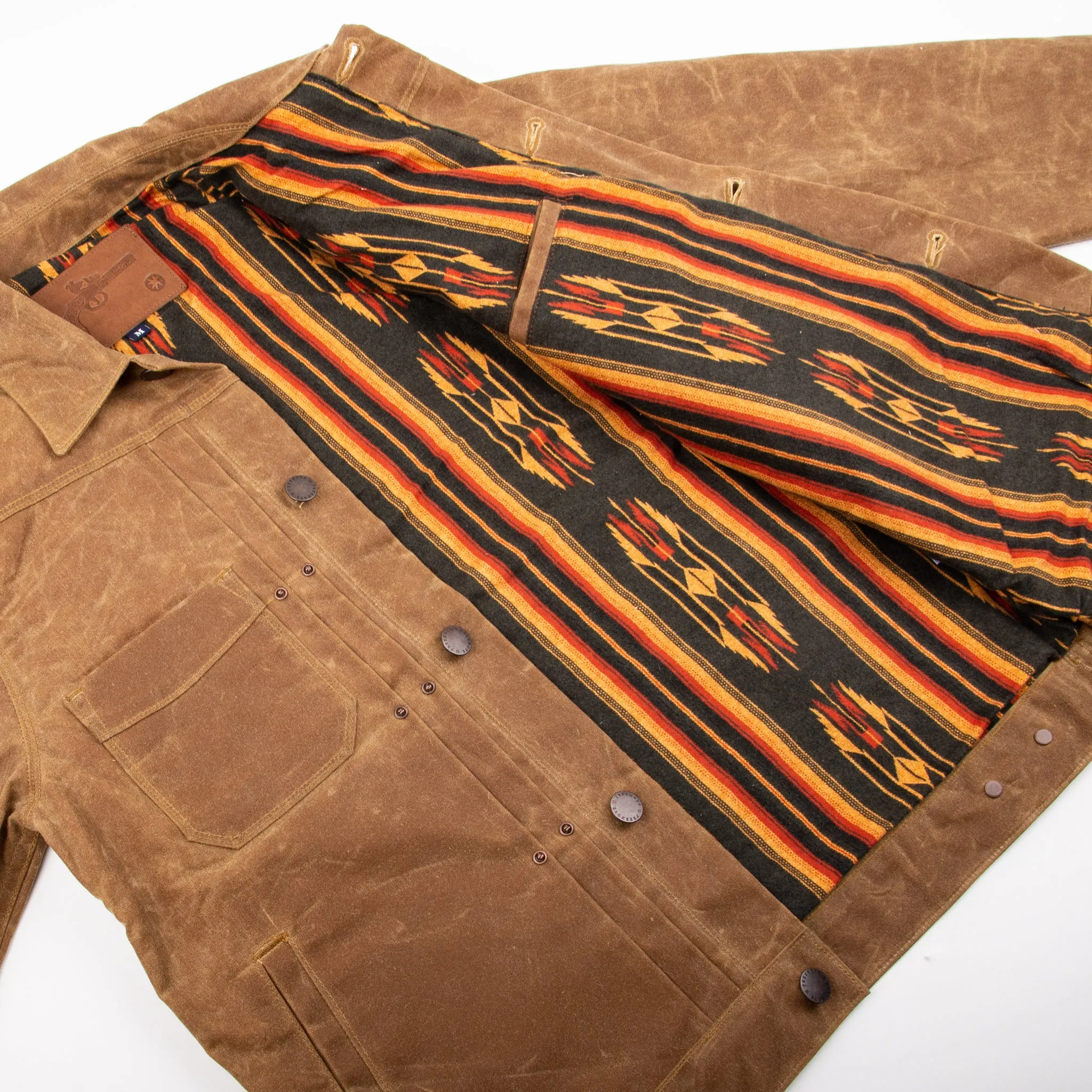 Riders Jacket Waxed Canvas <span>Rust</span> sold by Freenote Cloth product image thumbnail 2