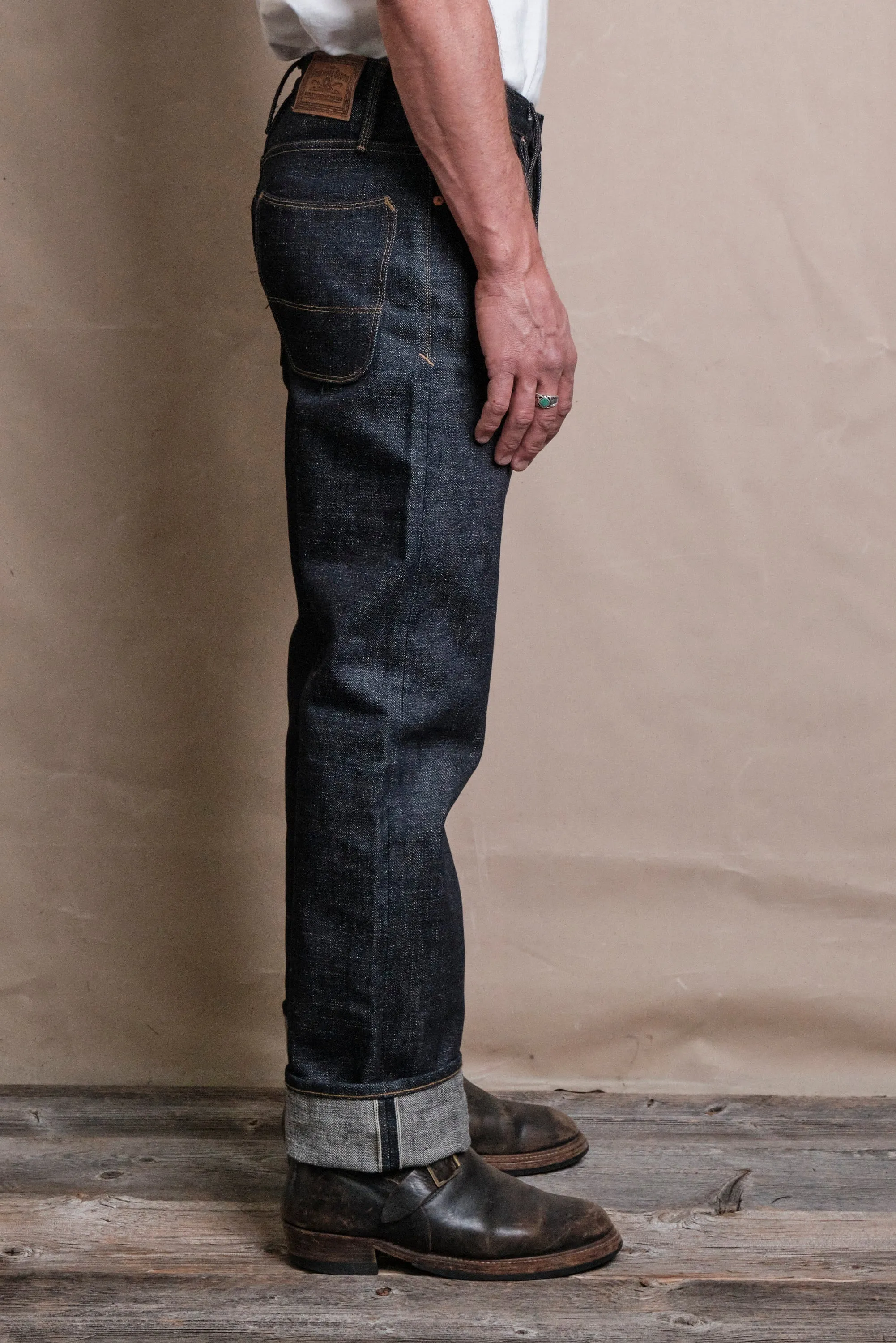 Belford Straight <span>17 Ounce Indigo Denim</span> sold by Freenote Cloth product image thumbnail 4