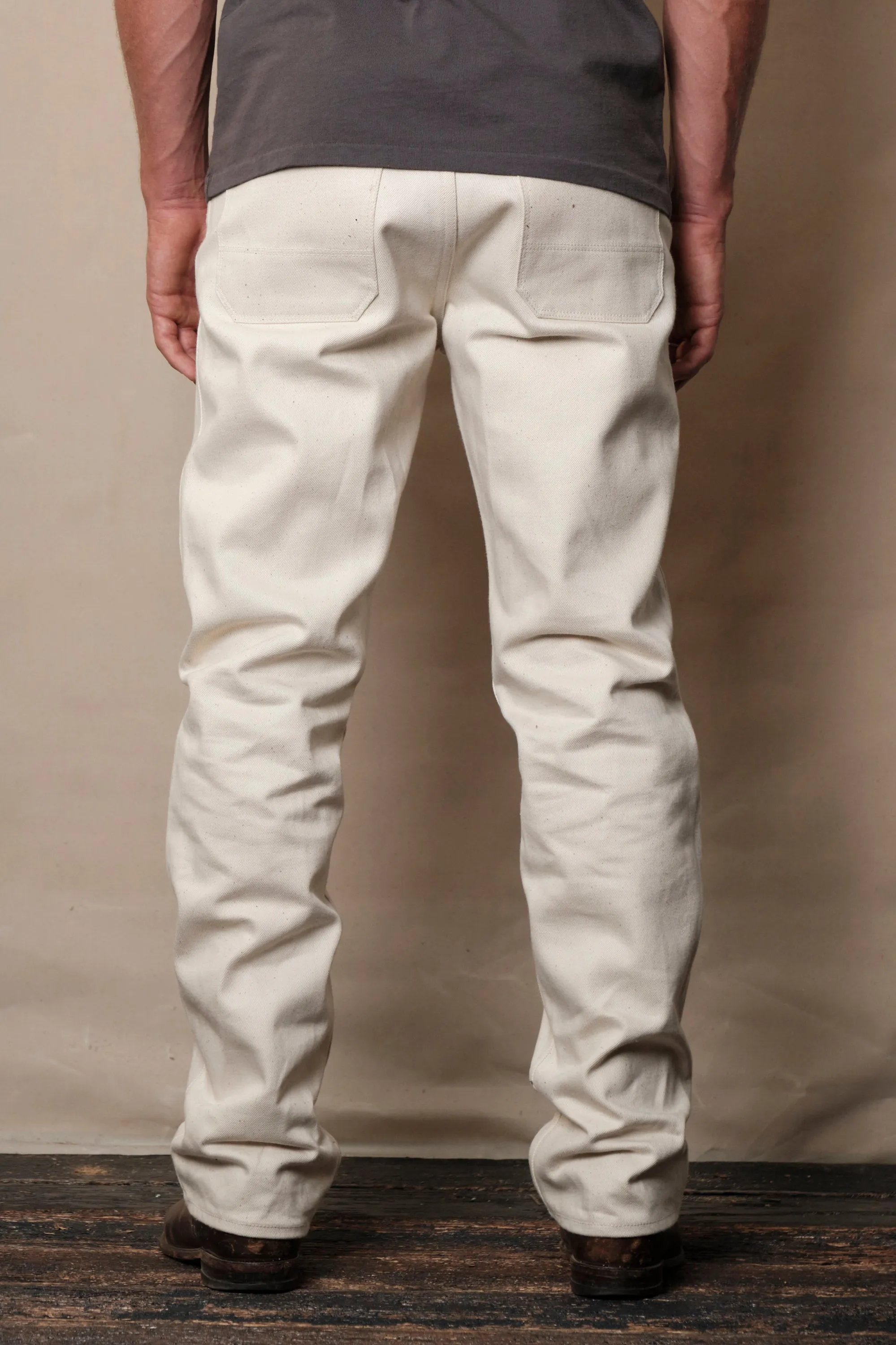 Wilkes Western <span>14 Ounce Ecru Denim </span> sold by Freenote Cloth product image thumbnail 4