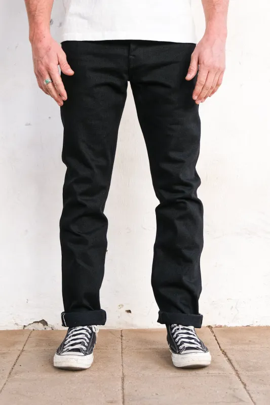 Rios <span>Raw 17 Ounce Black Denim</span> sold by Freenote Cloth