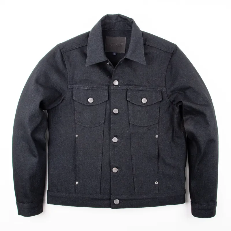Classic Denim Jacket <span> 17 Ounce Black Slub Denim </span> sold by Freenote Cloth