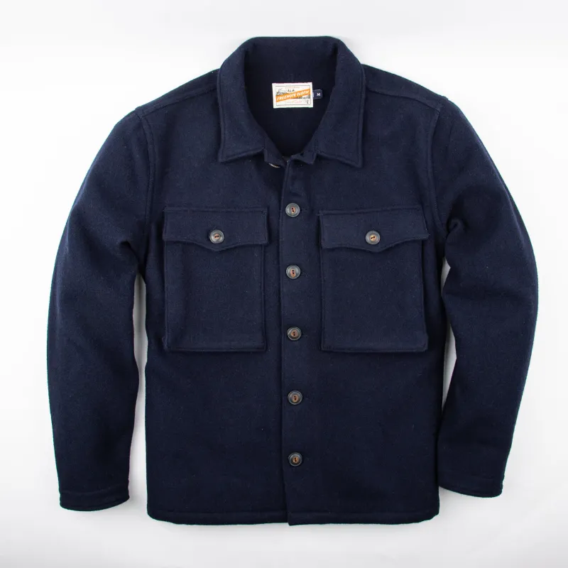 Midway Wool CPO <span> Navy </span> sold by Freenote Cloth