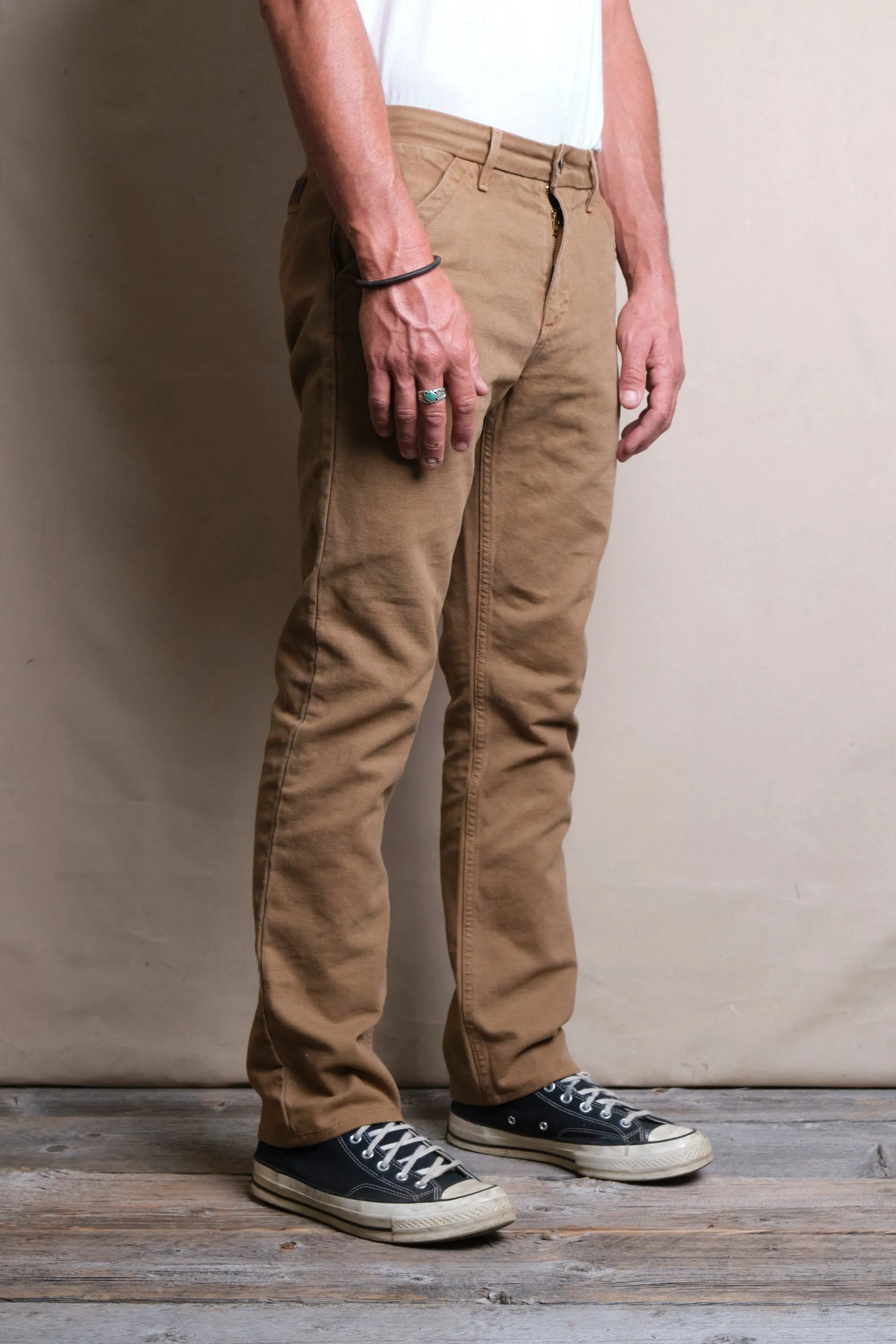 Workers Chino Slim Fit <span> 14 Ounce Slub Tan</span> sold by Freenote Cloth product image thumbnail 2