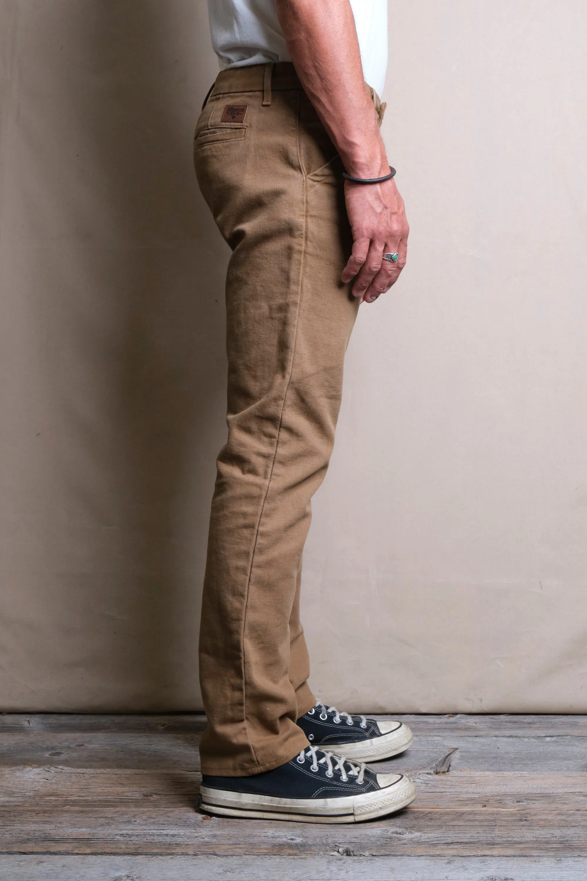 Workers Chino Slim Fit <span> 14 Ounce Slub Tan</span> sold by Freenote Cloth product image thumbnail 3