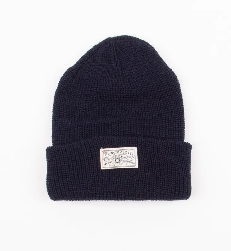 KNIT BEANIE <span> NAVY </span> sold by Freenote Cloth