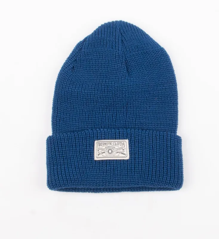 KNIT BEANIE <span> INDIGO </span> sold by Freenote Cloth