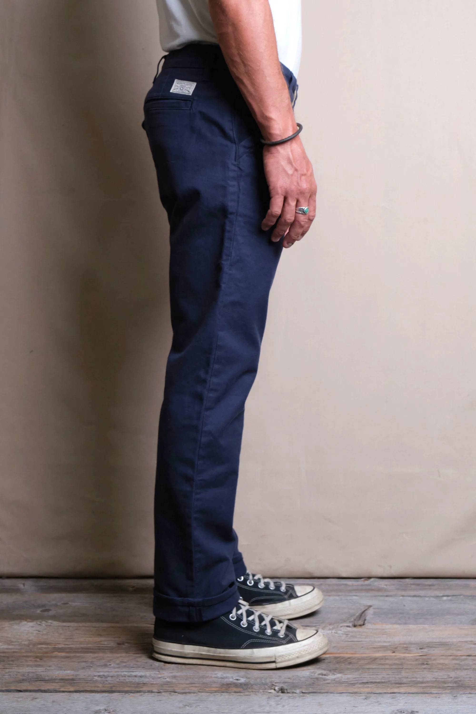 Workers Chino Slim Fit <span> Navy</span> sold by Freenote Cloth product image thumbnail 3