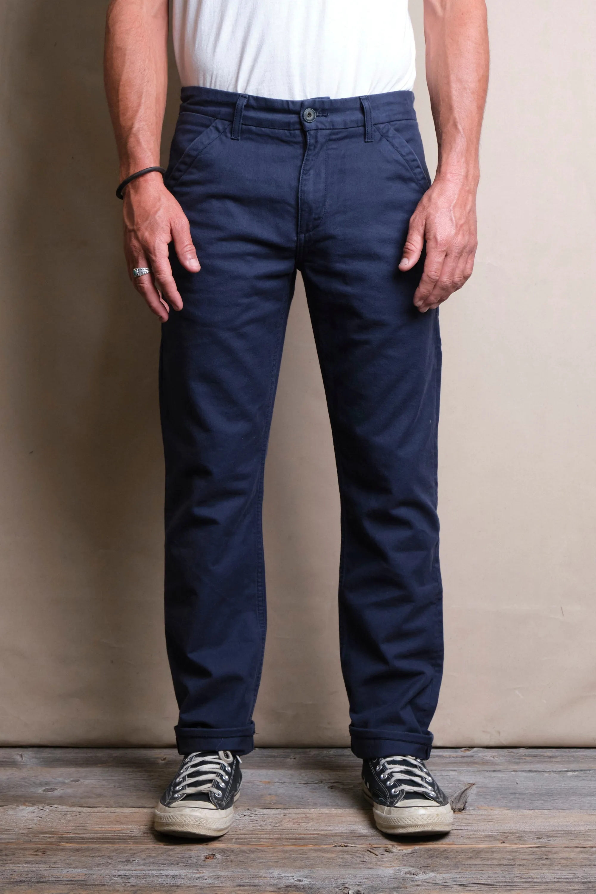 Workers Chino Slim Fit <span> Navy</span> sold by Freenote Cloth
