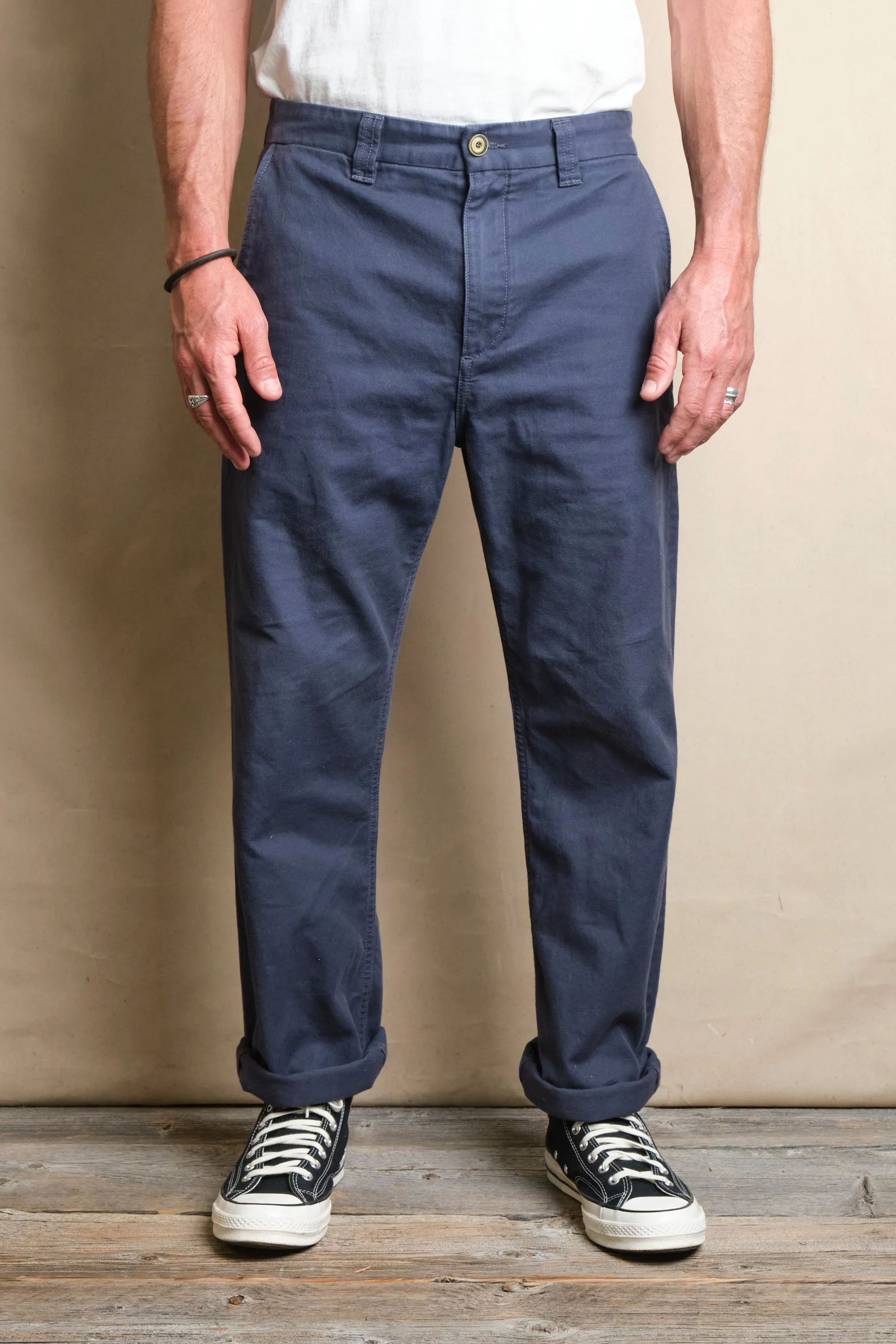 Deck Pant <span> Navy </span> sold by Freenote Cloth