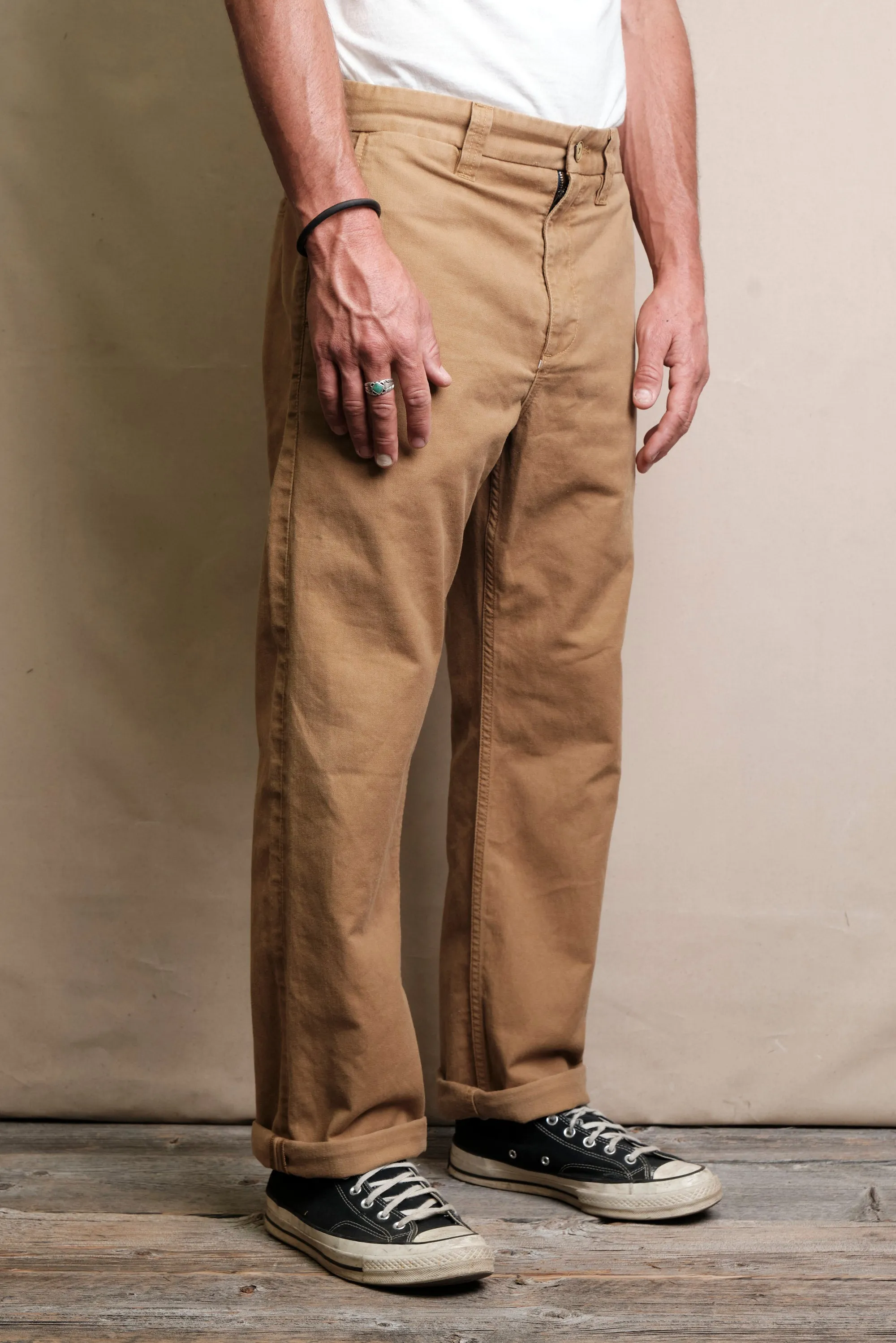 Deck Pant <span> Khaki </span> sold by Freenote Cloth product image thumbnail 2