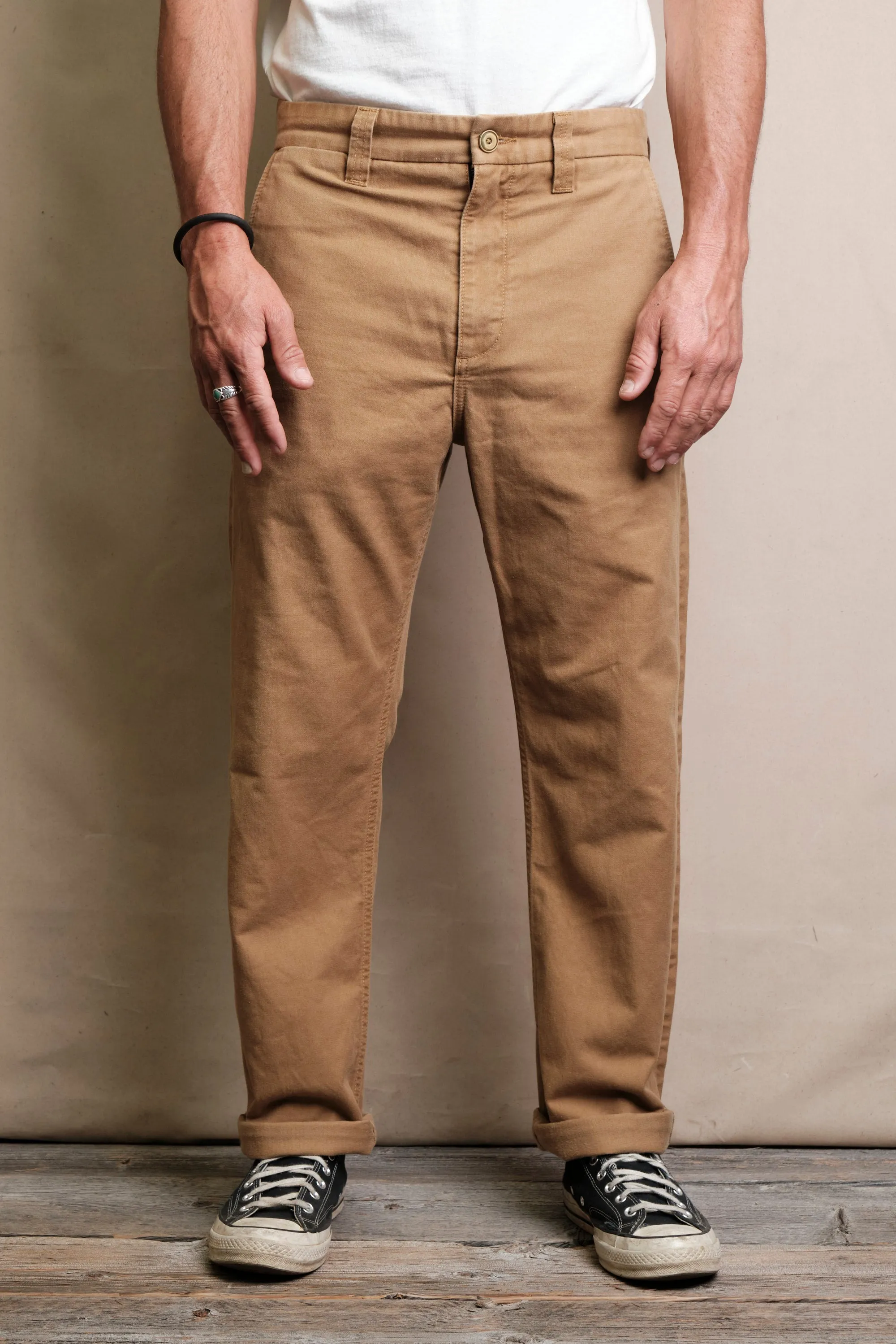 Deck Pant <span> Khaki </span> sold by Freenote Cloth