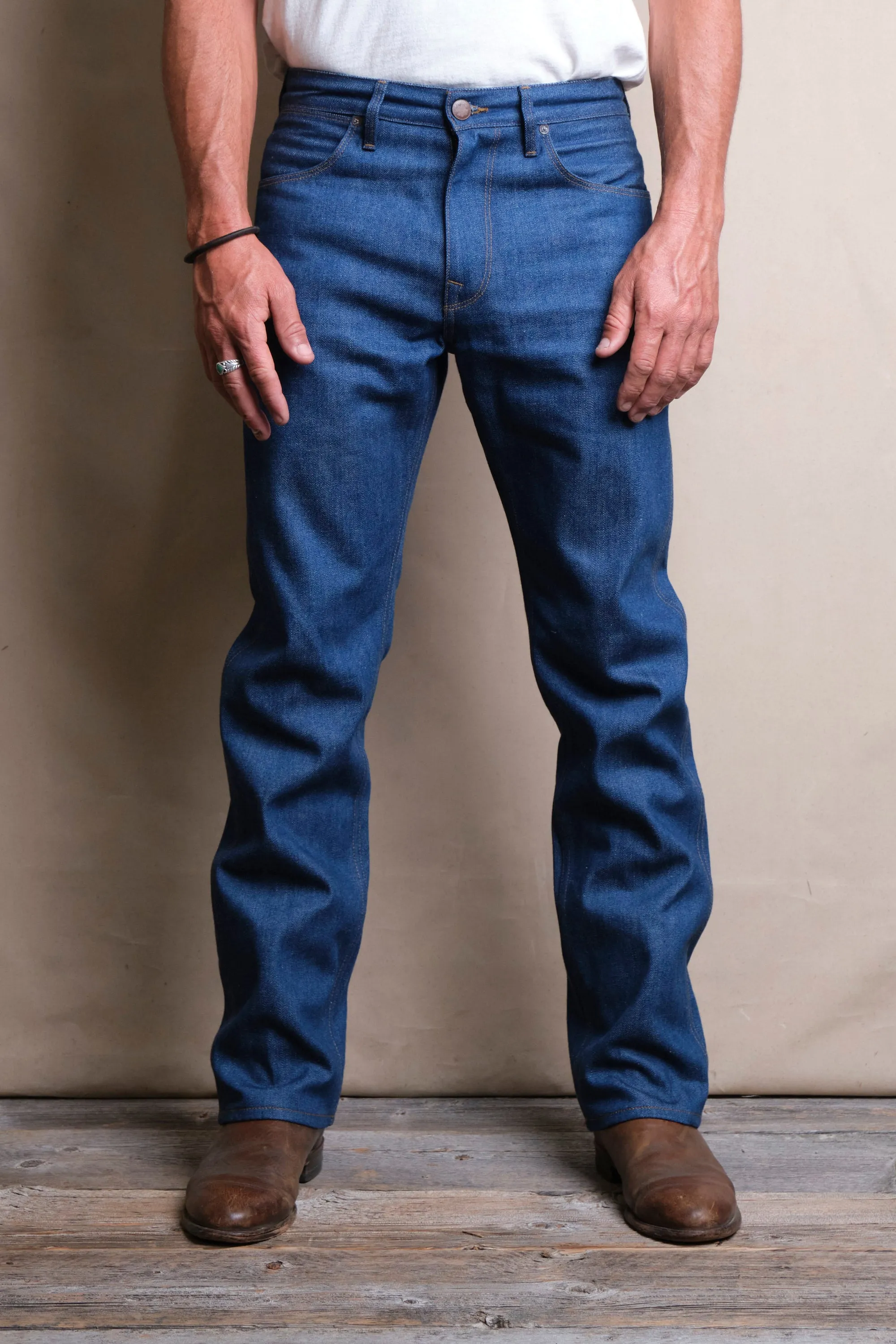 Wilkes Western <span>12 Ounce Vintage Blue Denim </span> sold by Freenote Cloth